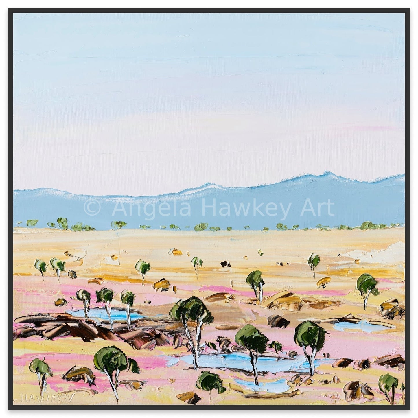 Colourful Land 6 - Fine Art Print - Gold Coast Gallery Of ArtAngela Hawkey