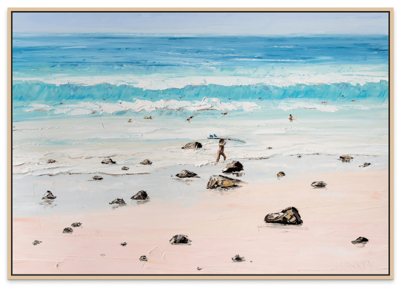 Cooly Surfers - Fine Art Print - Gold Coast Gallery Of ArtAngela Hawkey