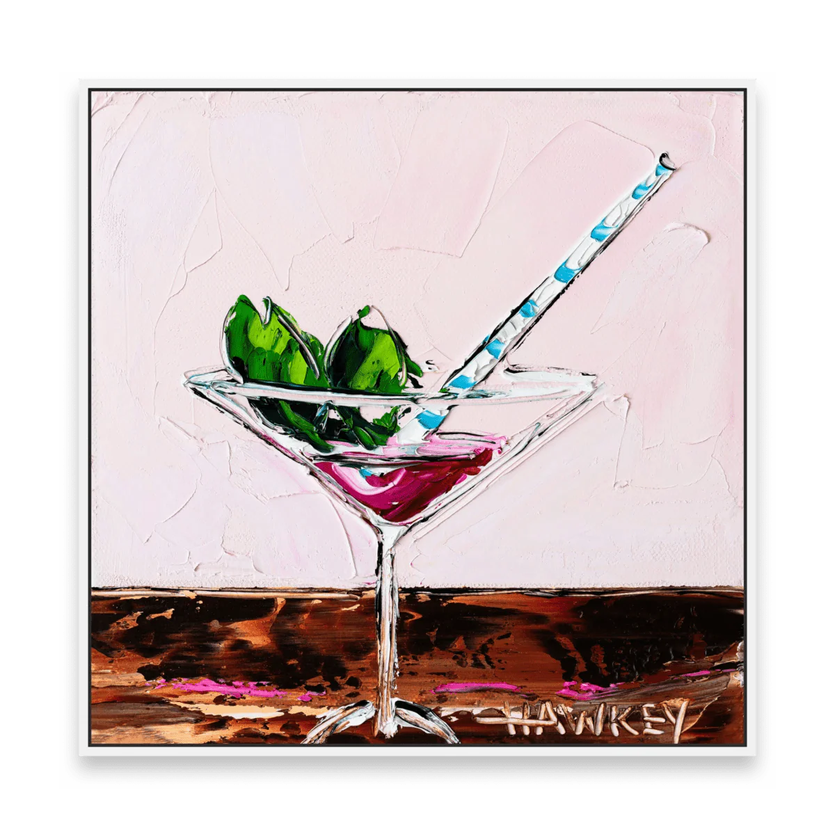 Cosmopolitan With Mint - Fine Art Print - Gold Coast Gallery Of ArtAngela Hawkey