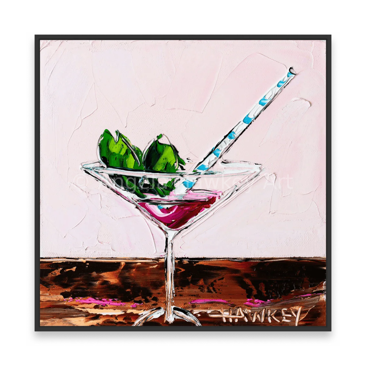 Cosmopolitan With Mint - Fine Art Print - Gold Coast Gallery Of ArtAngela Hawkey