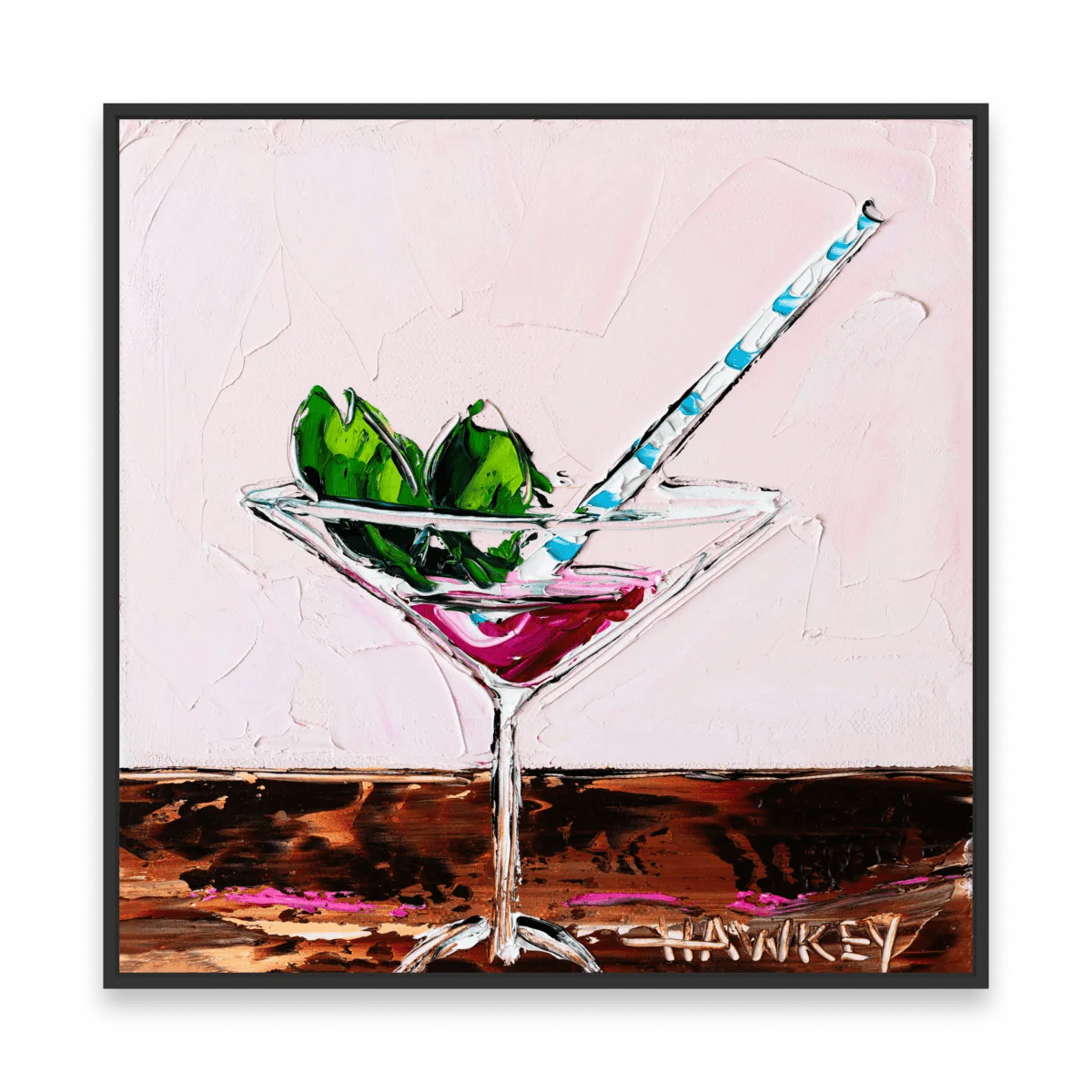 Cosmopolitan With Mint - Fine Art Print - Gold Coast Gallery Of ArtAngela Hawkey