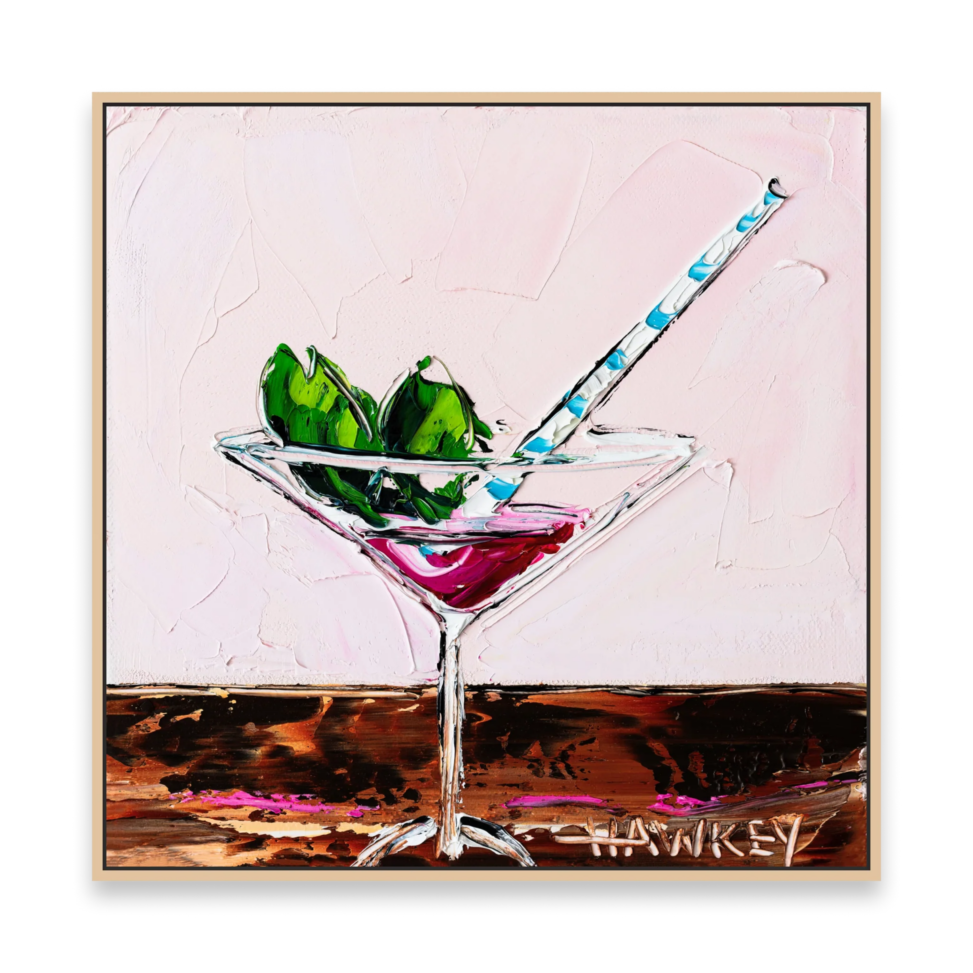 Cosmopolitan With Mint - Fine Art Print - Gold Coast Gallery Of ArtAngela Hawkey