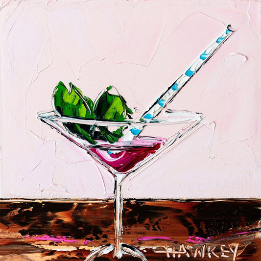 Cosmopolitan With Mint - Fine Art Print - Gold Coast Gallery Of ArtAngela Hawkey