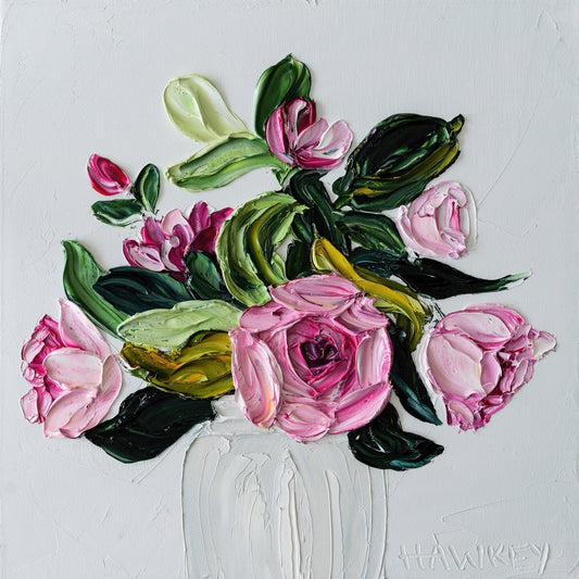 Cottage Garden Roses 5 - Fine Art Print - Gold Coast Gallery Of ArtAngela Hawkey