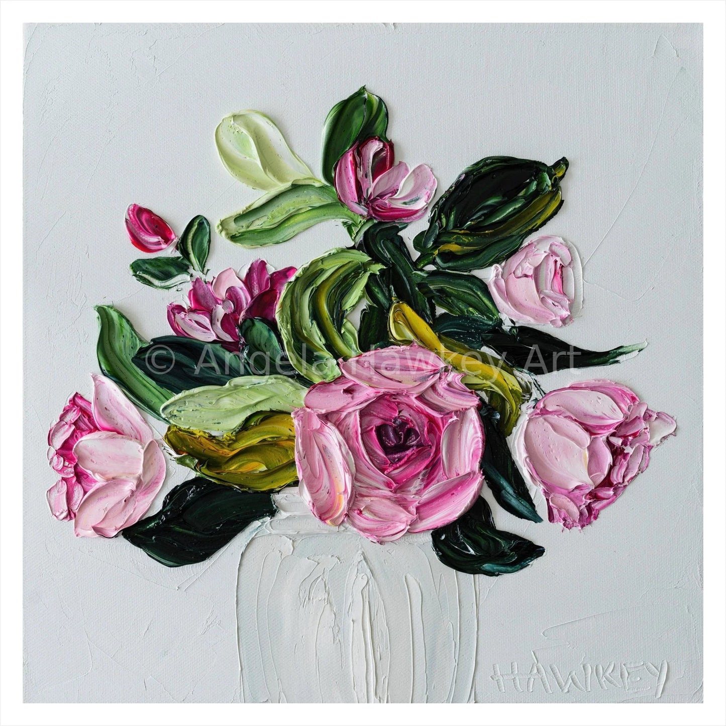 Cottage Garden Roses 5 - Fine Art Print - Gold Coast Gallery Of ArtAngela Hawkey
