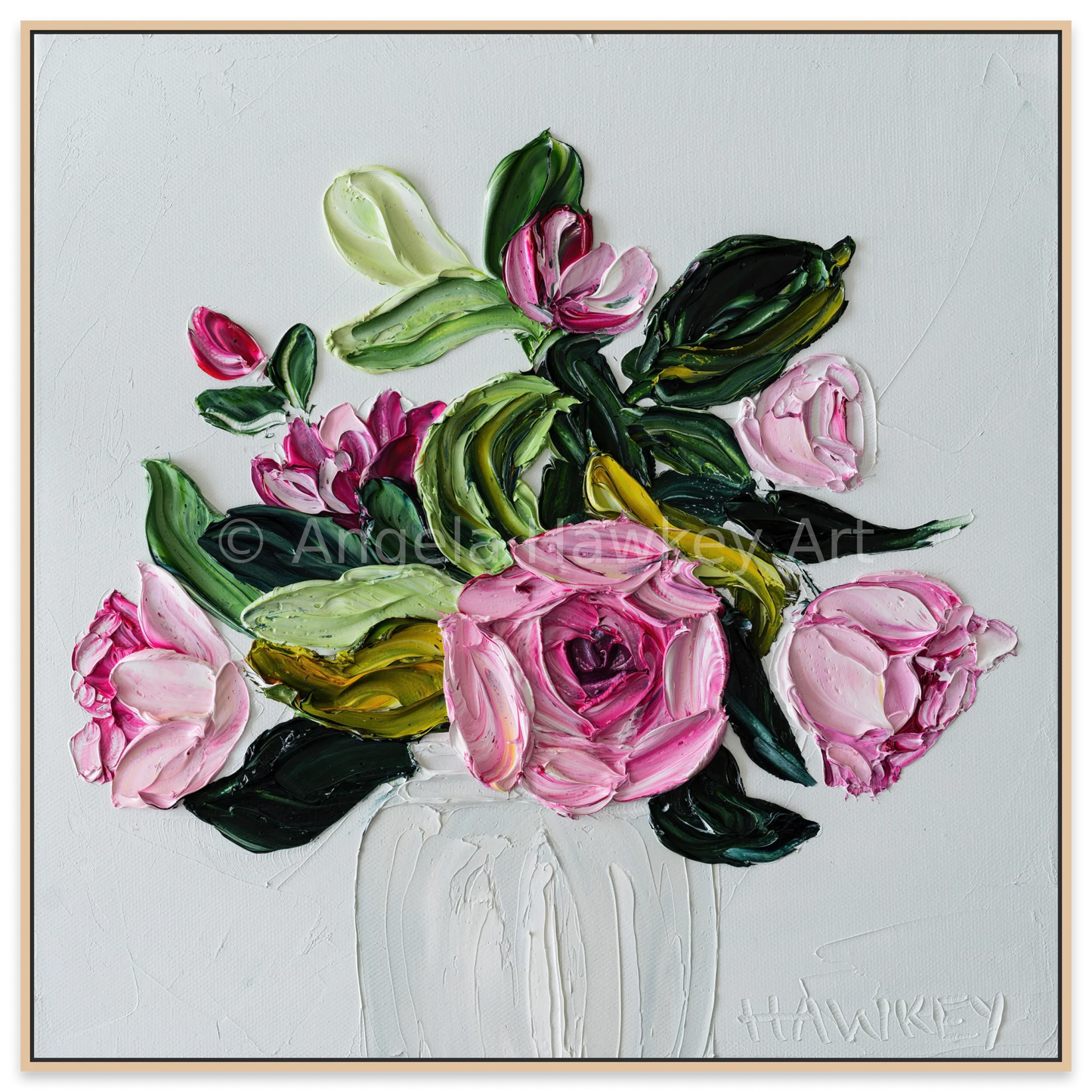 Cottage Garden Roses 5 - Fine Art Print - Gold Coast Gallery Of ArtAngela Hawkey