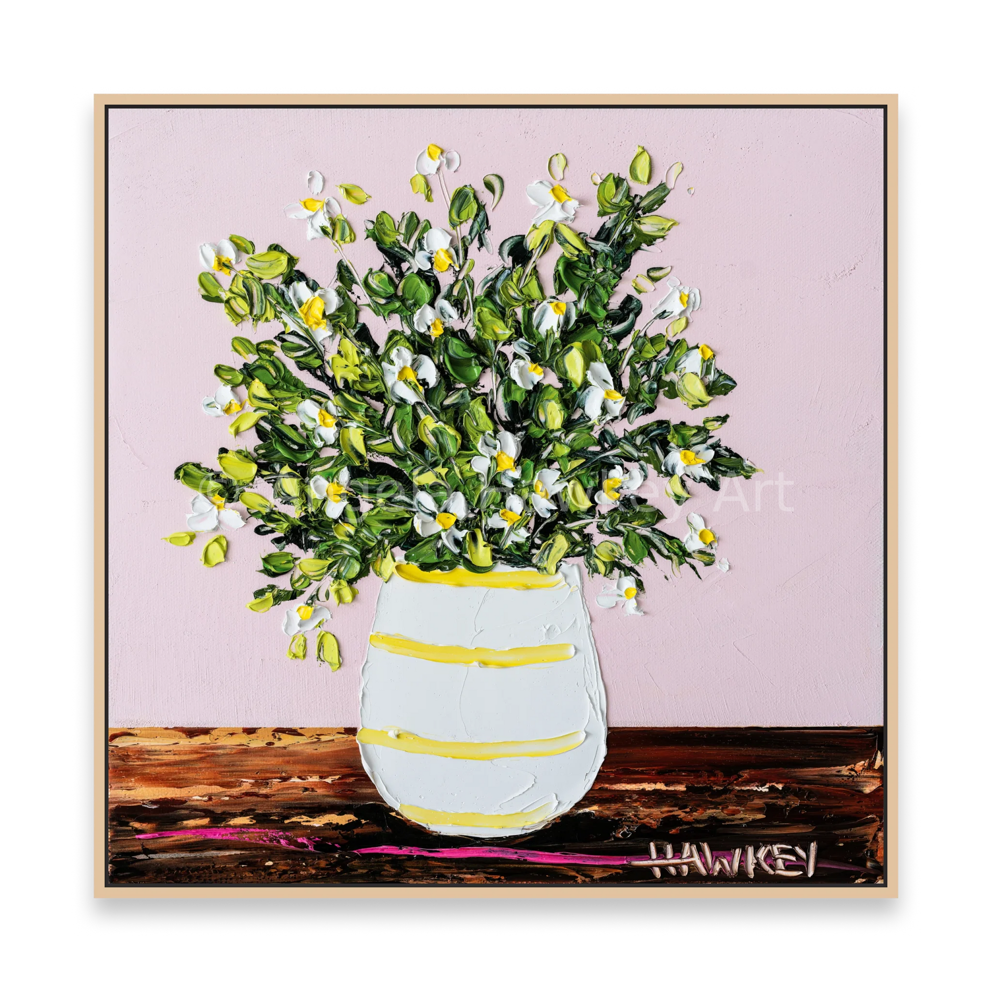 Daisies In A Vase 5 - Fine Art Print - Gold Coast Gallery Of ArtAngela Hawkey