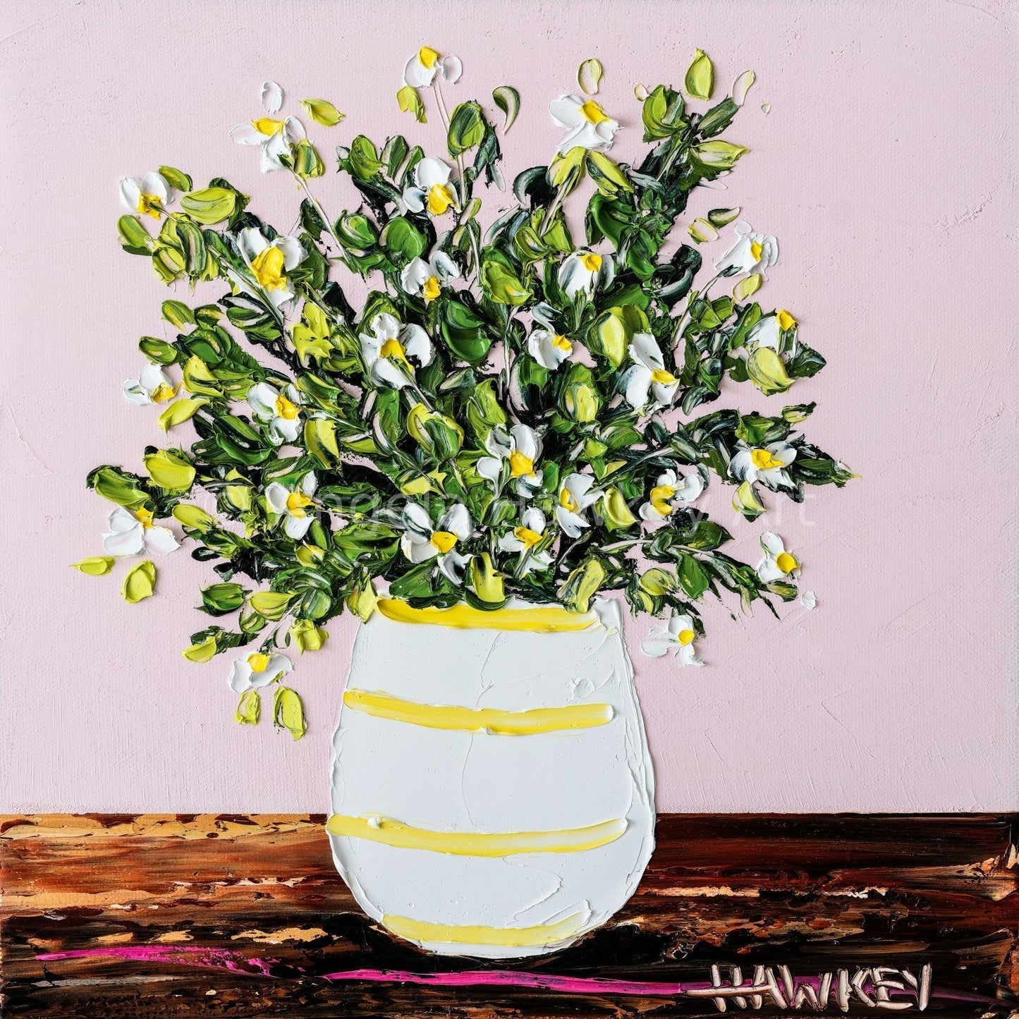 Daisies In A Vase 5 - Fine Art Print - Gold Coast Gallery Of ArtAngela Hawkey