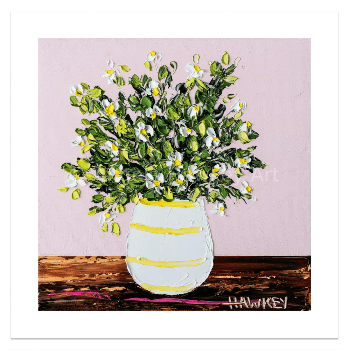 Daisies In A Vase 5 - Fine Art Print - Gold Coast Gallery Of ArtAngela Hawkey