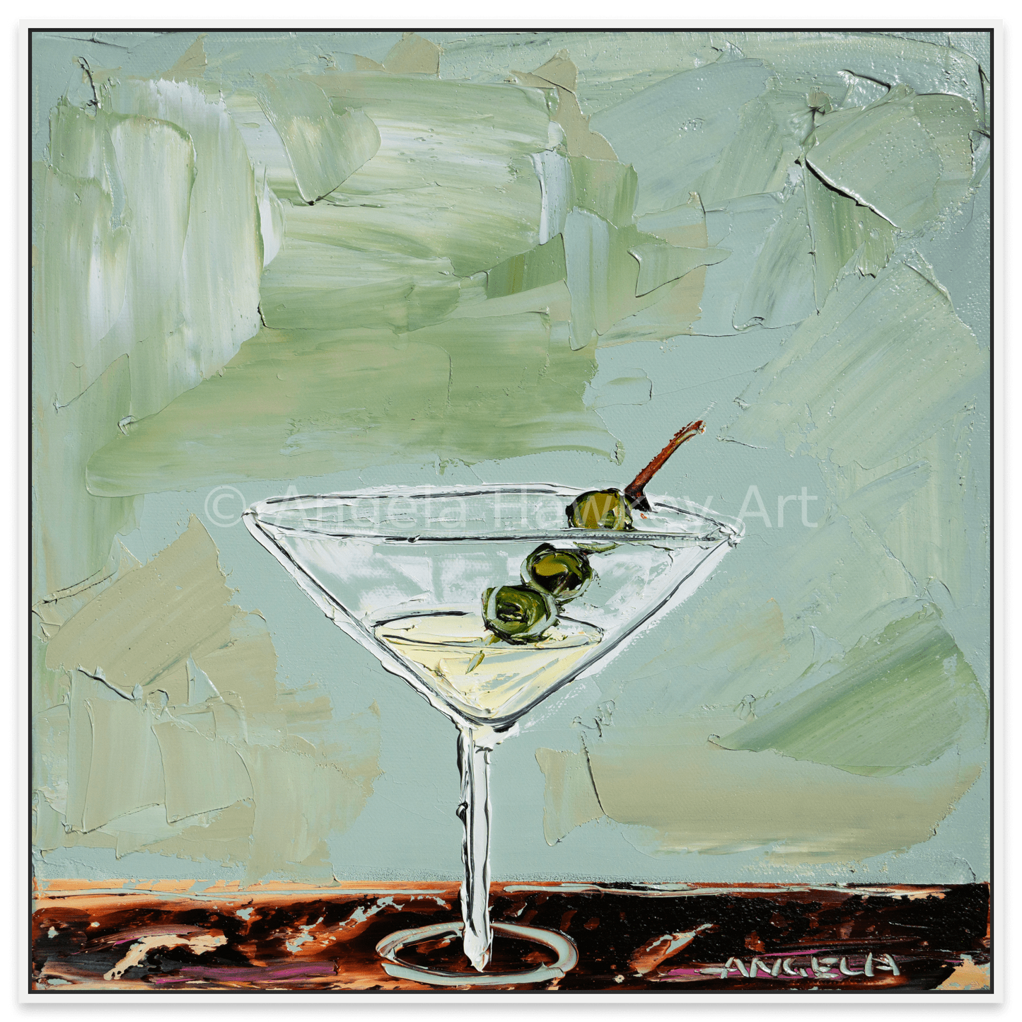 Date With A Martini - Fine Art Print - Gold Coast Gallery Of ArtAngela Hawkey