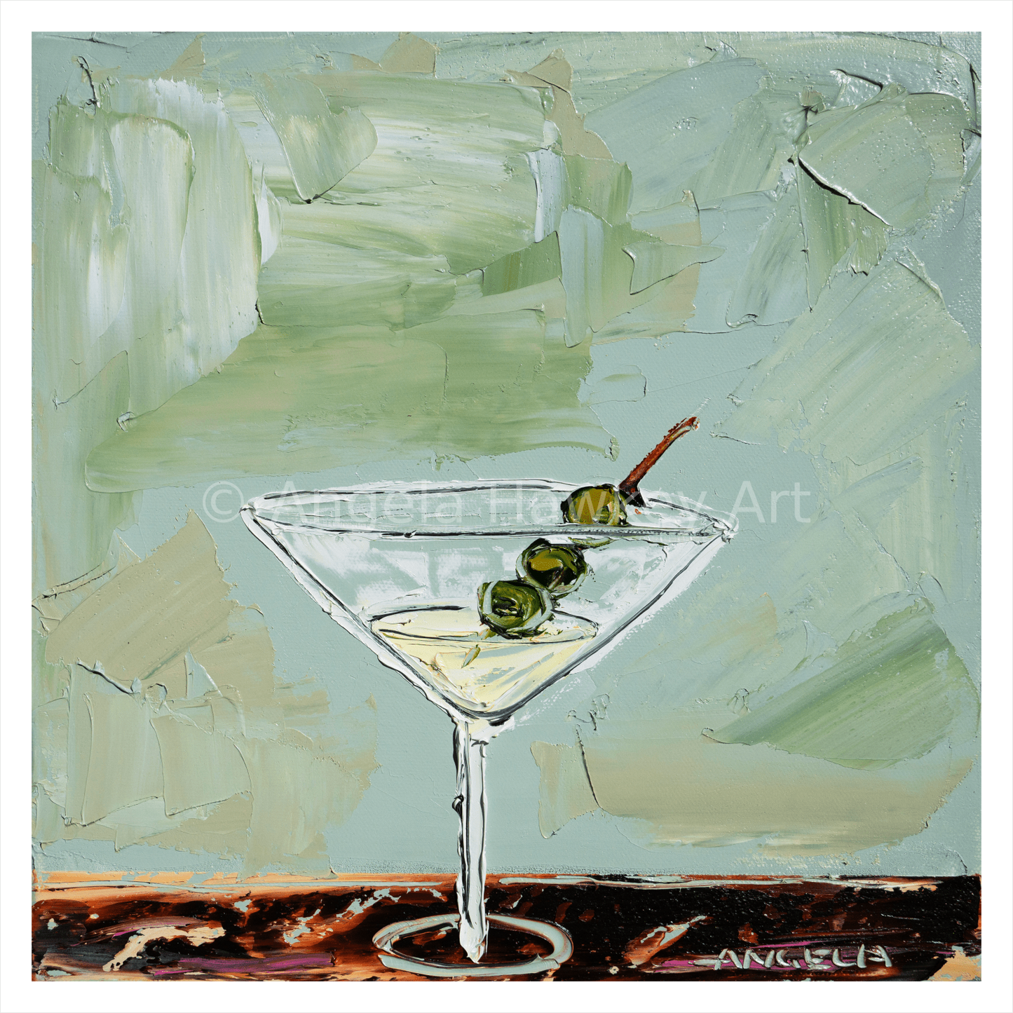 Date With A Martini - Fine Art Print - Gold Coast Gallery Of ArtAngela Hawkey