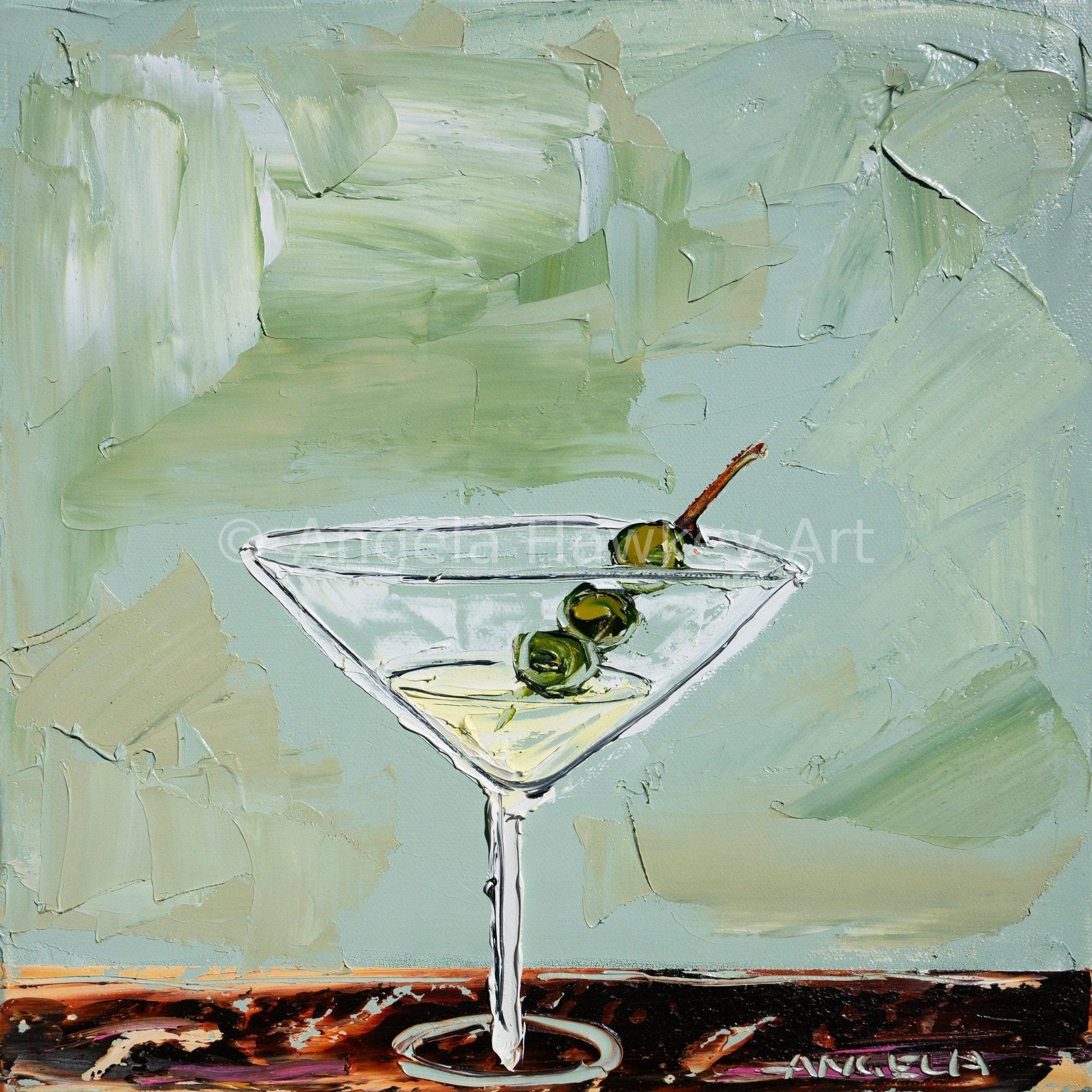 Date With A Martini - Fine Art Print - Gold Coast Gallery Of ArtAngela Hawkey