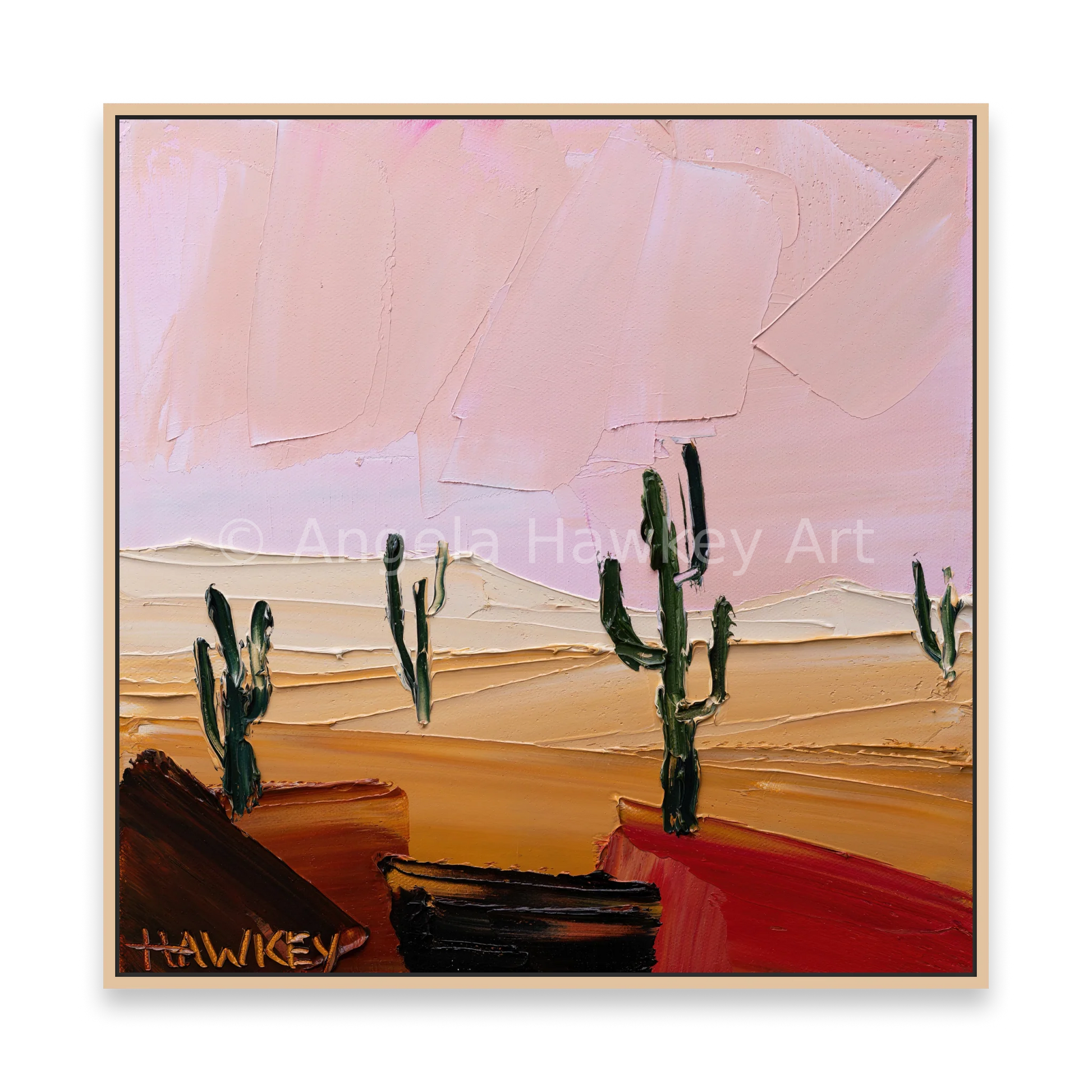 Desert Cacti 2 - Fine Art Print - Gold Coast Gallery Of ArtAngela Hawkey