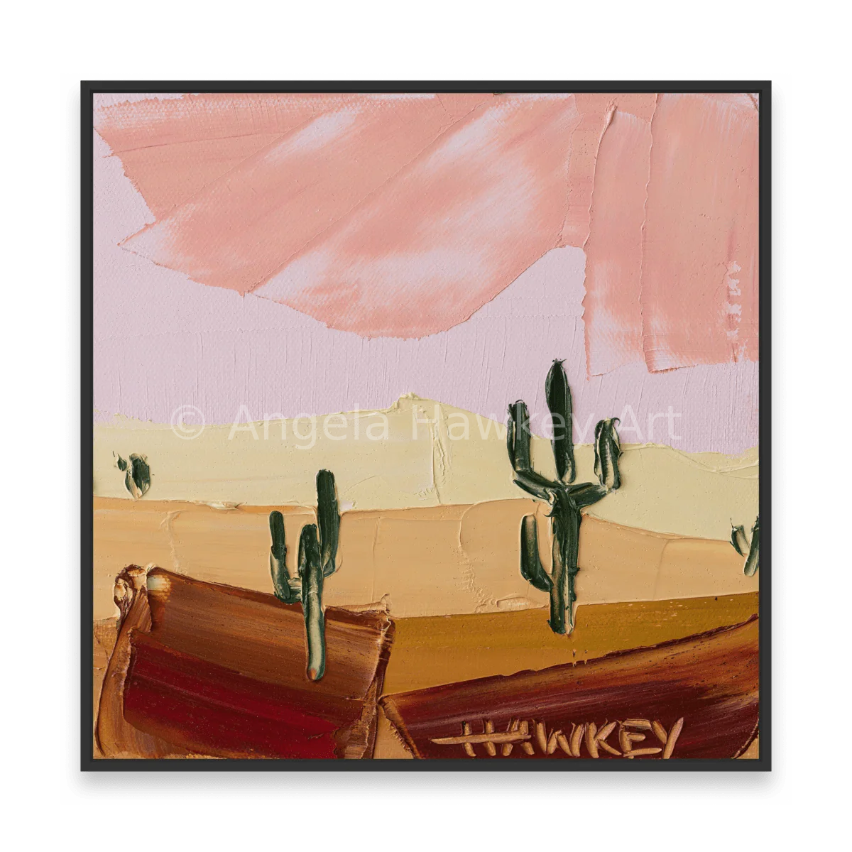 Desert Cacti 3 - Fine Art Print - Gold Coast Gallery Of ArtAngela Hawkey