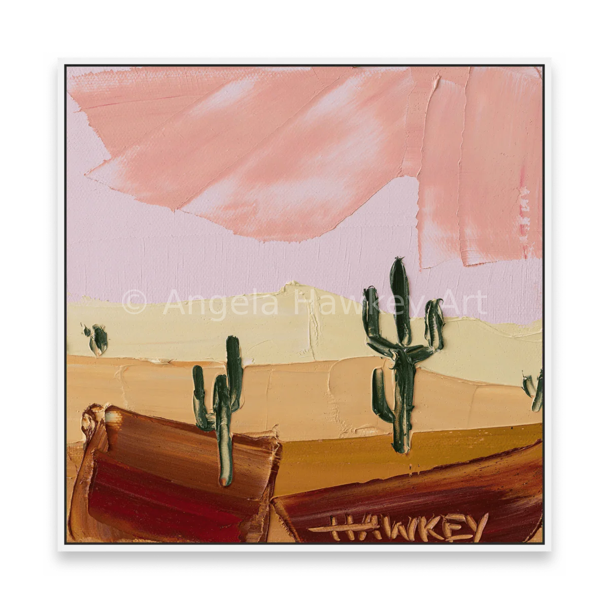 Desert Cacti 3 - Fine Art Print - Gold Coast Gallery Of ArtAngela Hawkey
