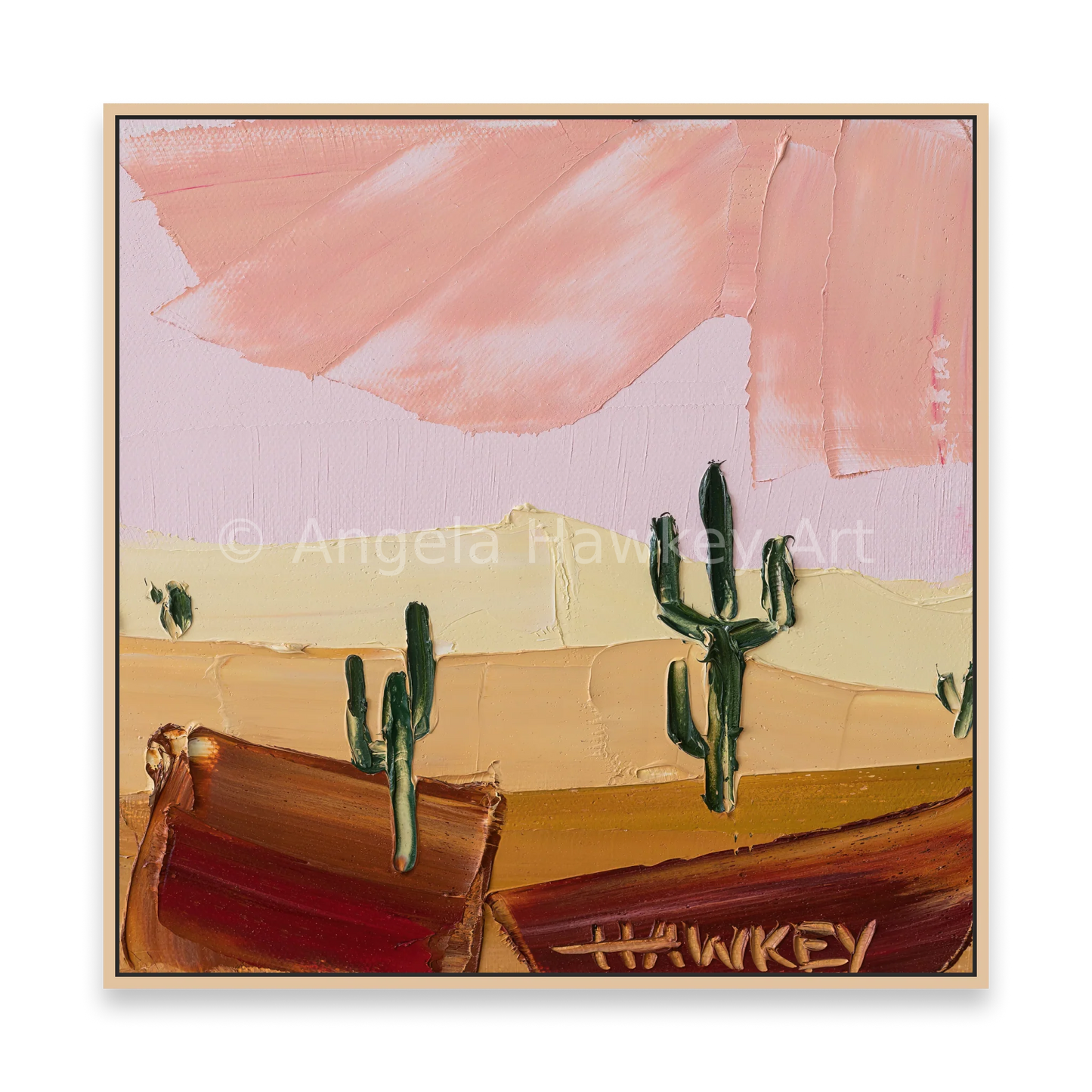 Desert Cacti 3 - Fine Art Print - Gold Coast Gallery Of ArtAngela Hawkey