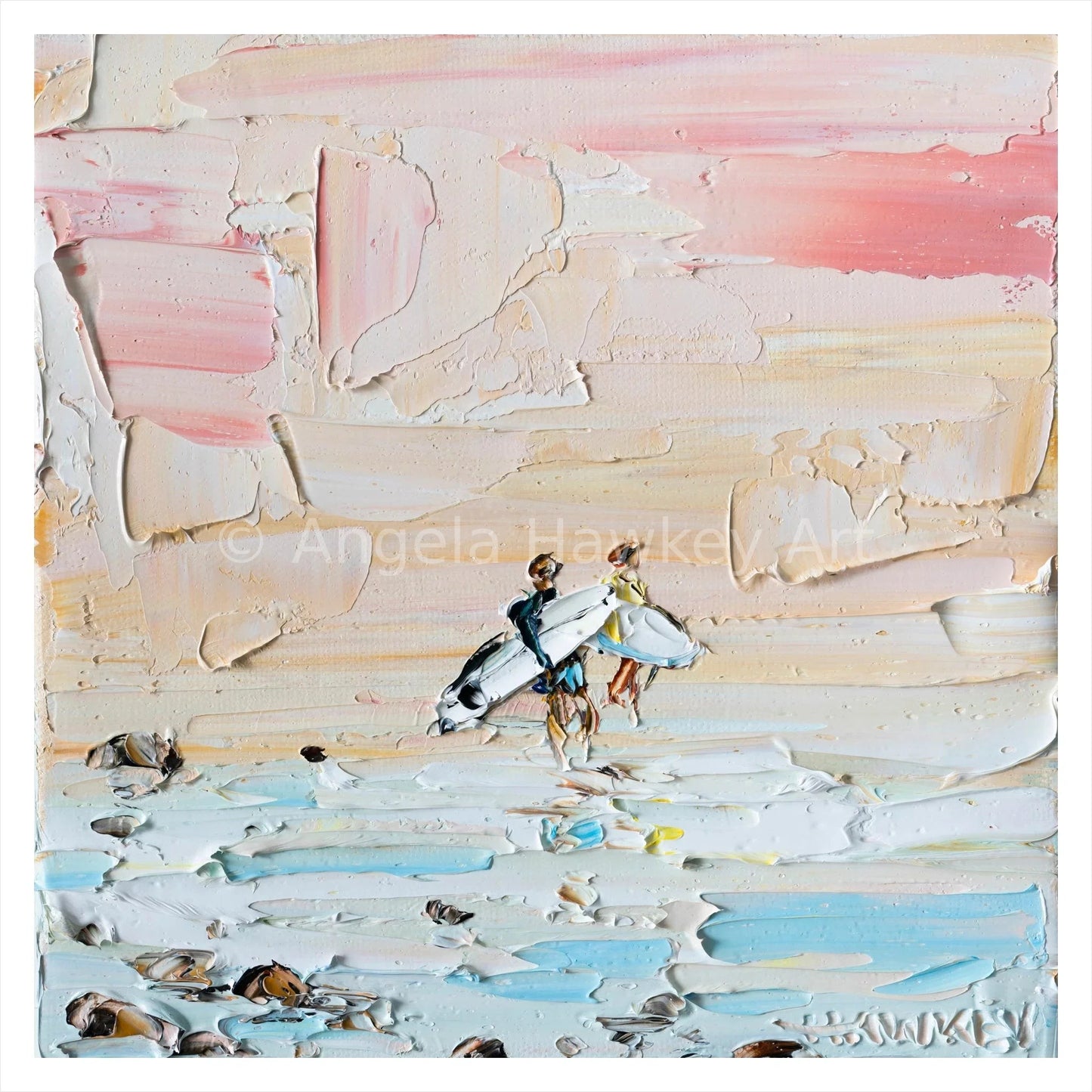 First Dip - Fine Art Print - Gold Coast Gallery Of ArtAngela Hawkey
