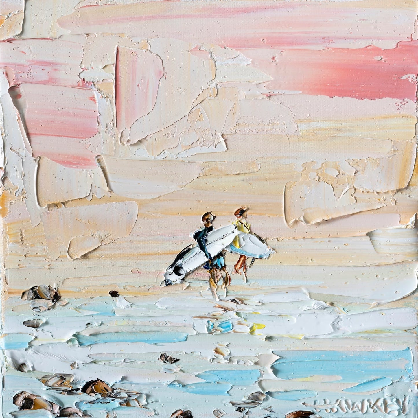 First Dip - Fine Art Print - Gold Coast Gallery Of ArtAngela Hawkey