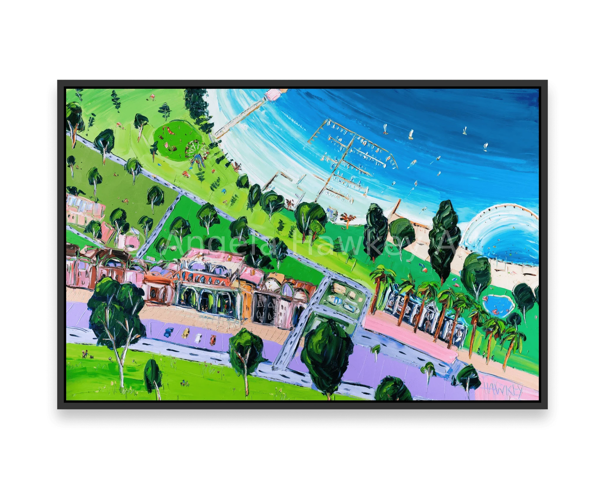Geelong Waterfront - Fine Art Print - Gold Coast Gallery Of ArtAngela Hawkey