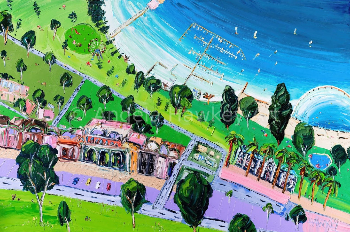 Geelong Waterfront - Fine Art Print - Gold Coast Gallery Of ArtAngela Hawkey