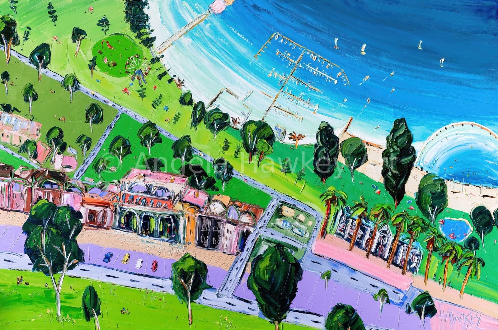 Geelong Waterfront - Fine Art Print - Gold Coast Gallery Of ArtAngela Hawkey