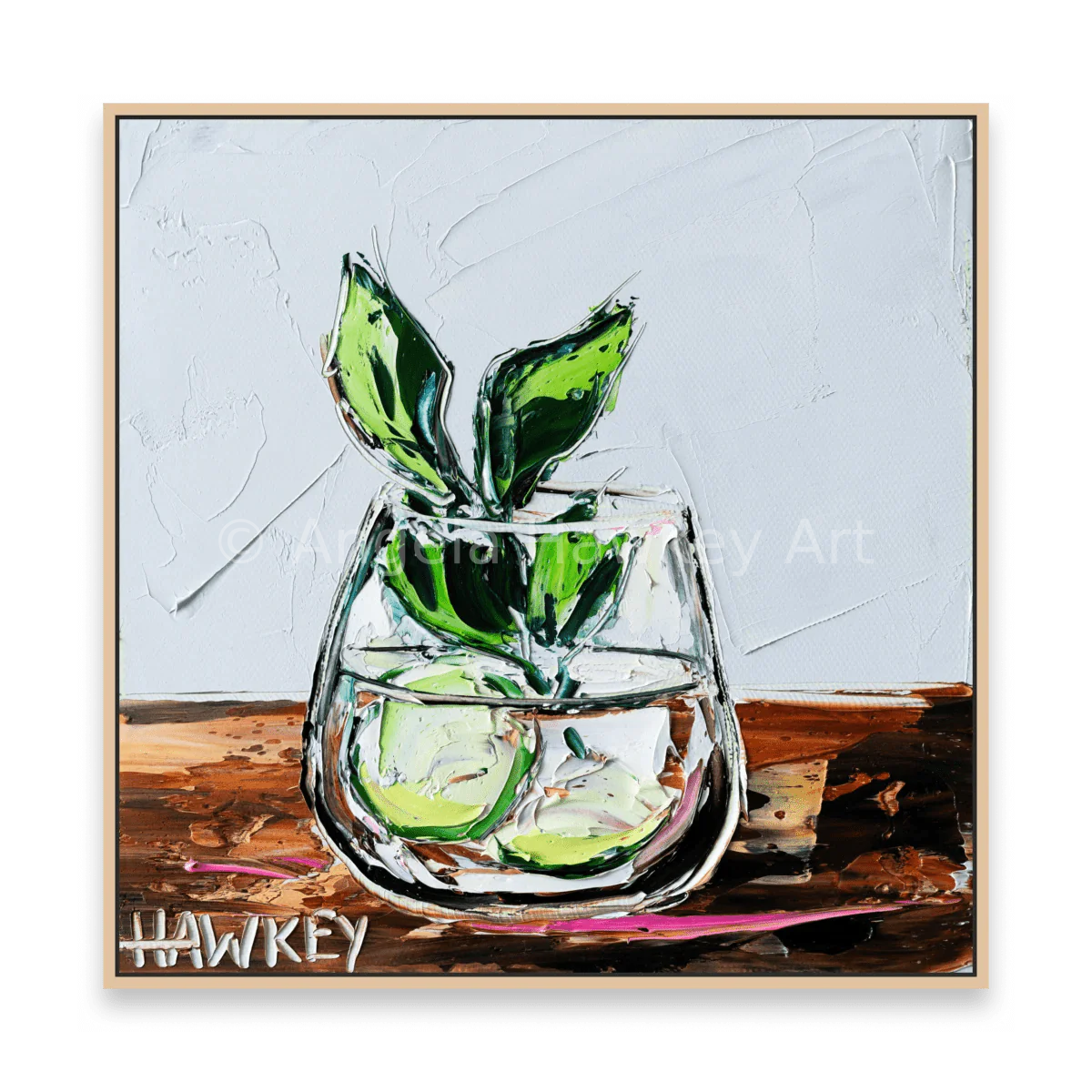 Gin And Tonic With Mint And Cucumber 3 - Fine Art Print - Gold Coast Gallery Of ArtAngela Hawkey