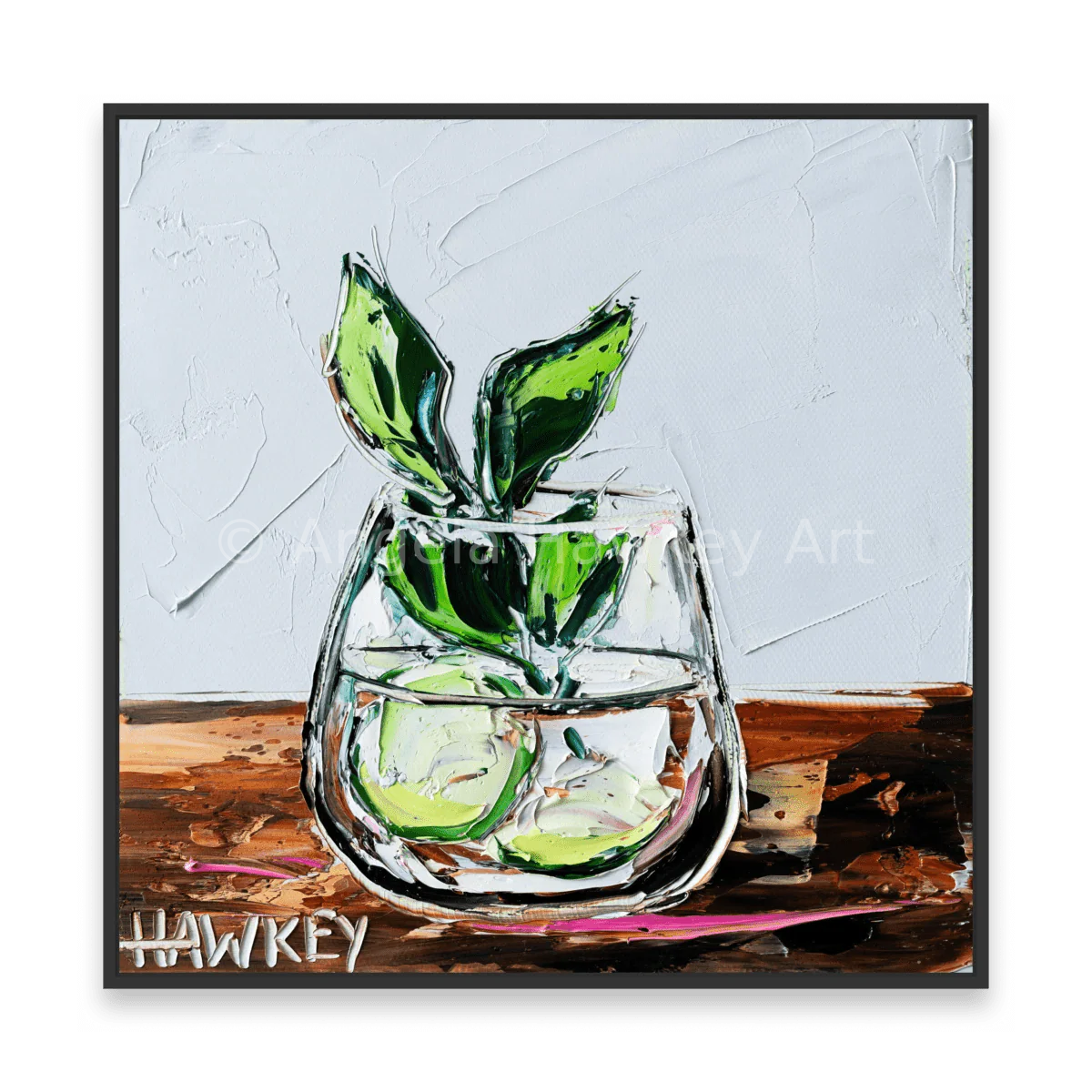 Gin And Tonic With Mint And Cucumber 3 - Fine Art Print - Gold Coast Gallery Of ArtAngela Hawkey