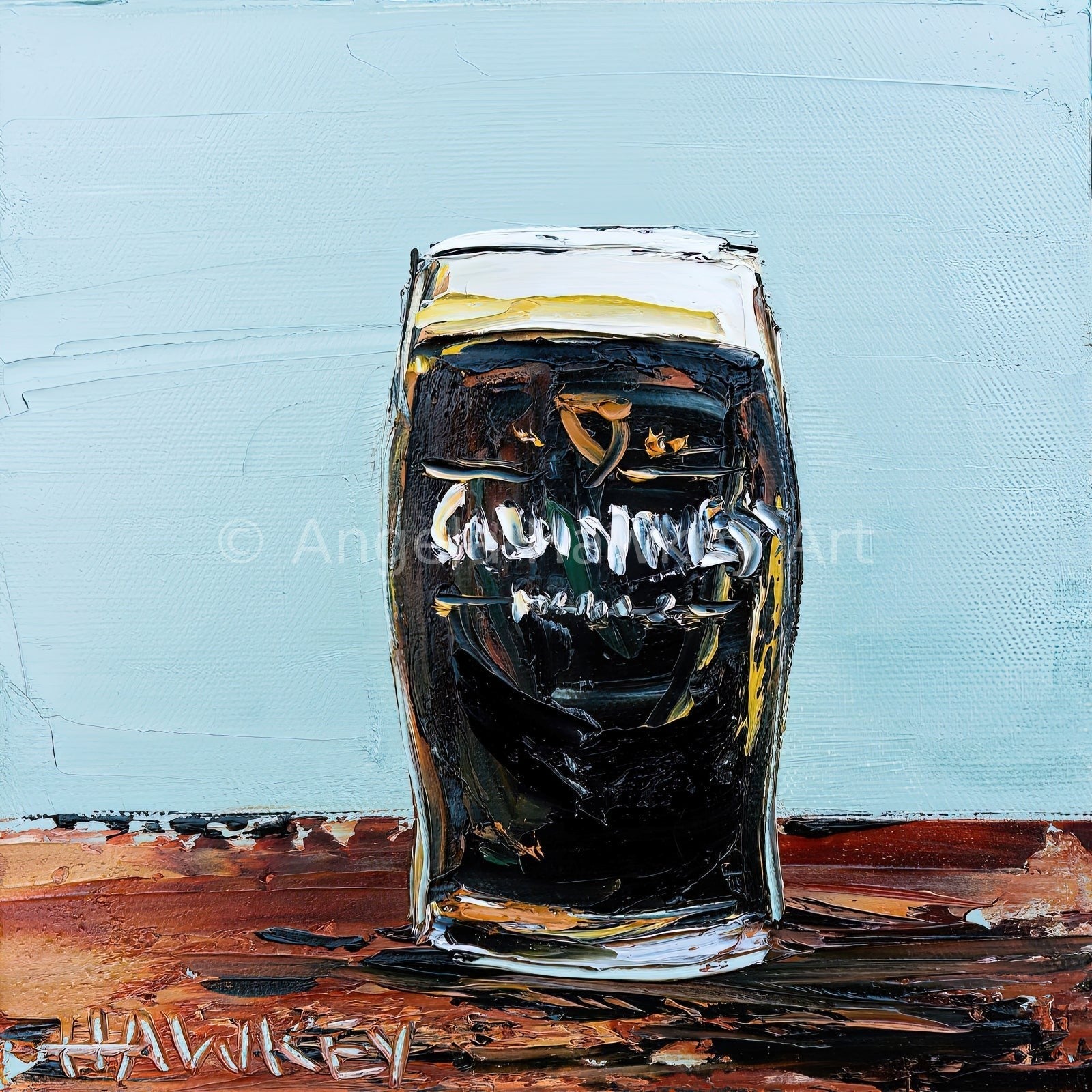 Guinness 2 - Fine Art Print - Gold Coast Gallery Of ArtAngela Hawkey