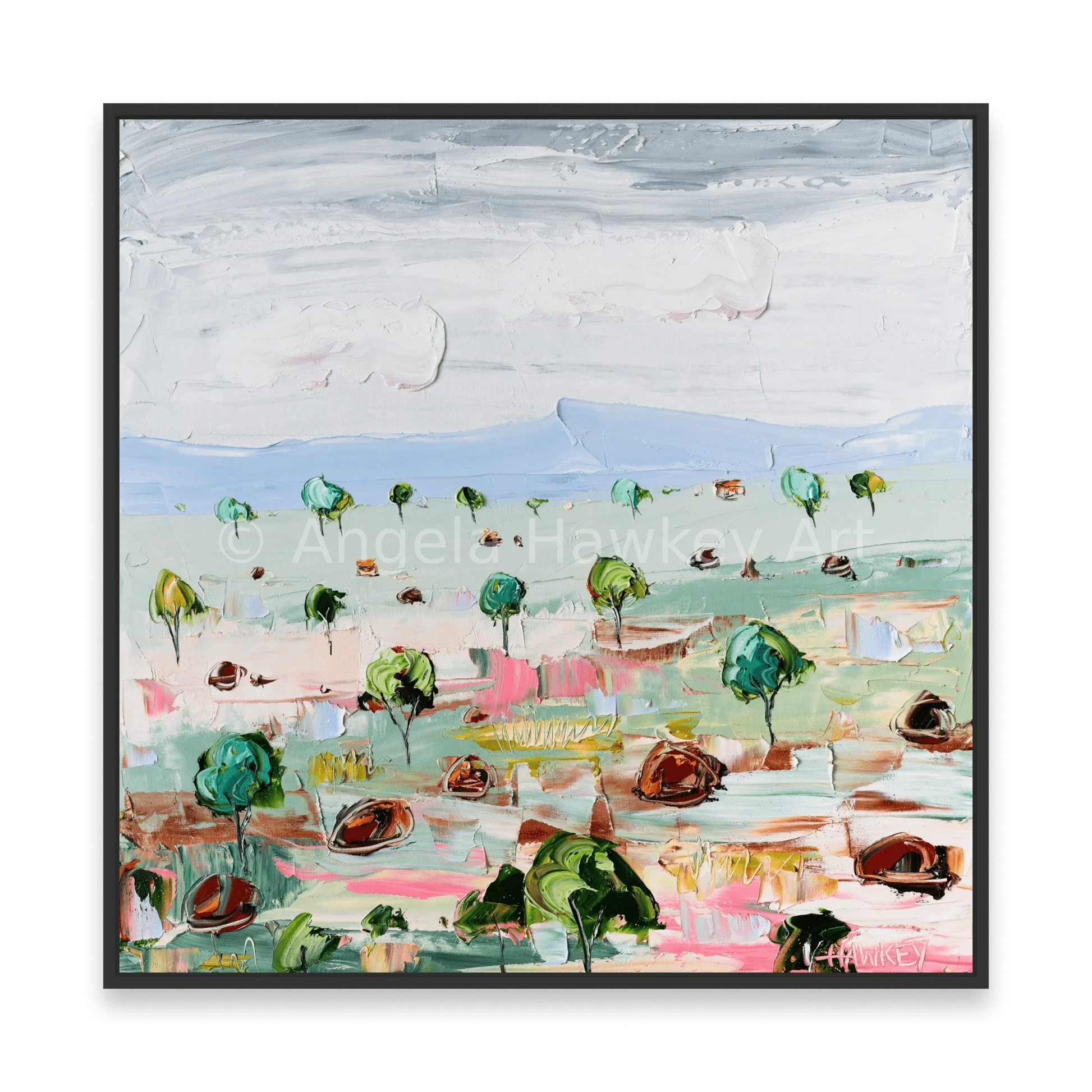 Little Trees - Fine Art Print - Gold Coast Gallery Of ArtAngela Hawkey