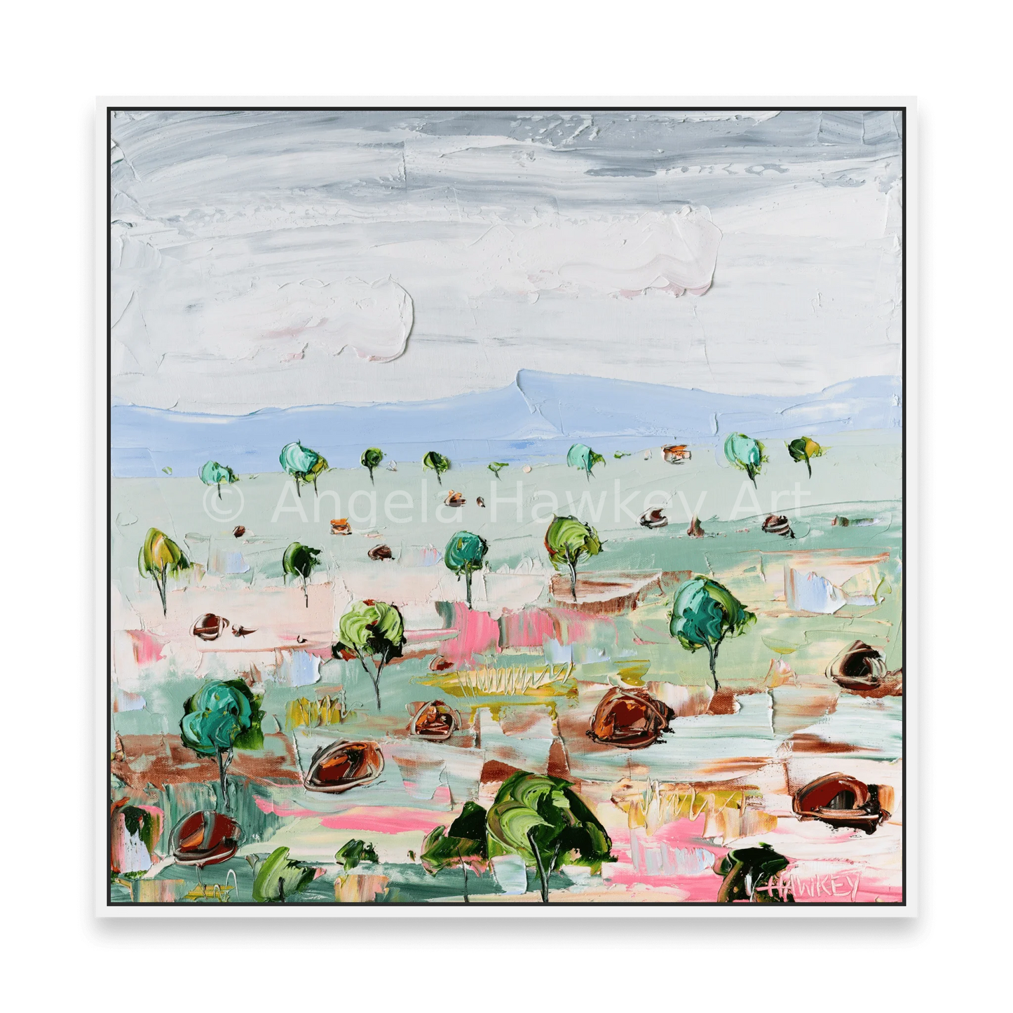 Little Trees - Fine Art Print - Gold Coast Gallery Of ArtAngela Hawkey