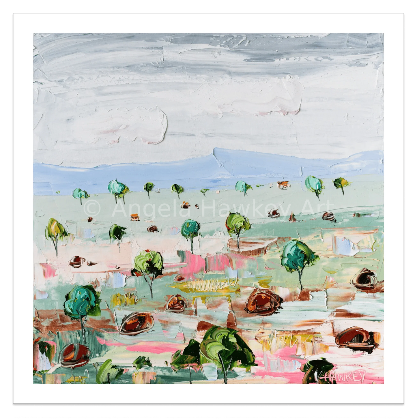 Little Trees - Fine Art Print - Gold Coast Gallery Of ArtAngela Hawkey