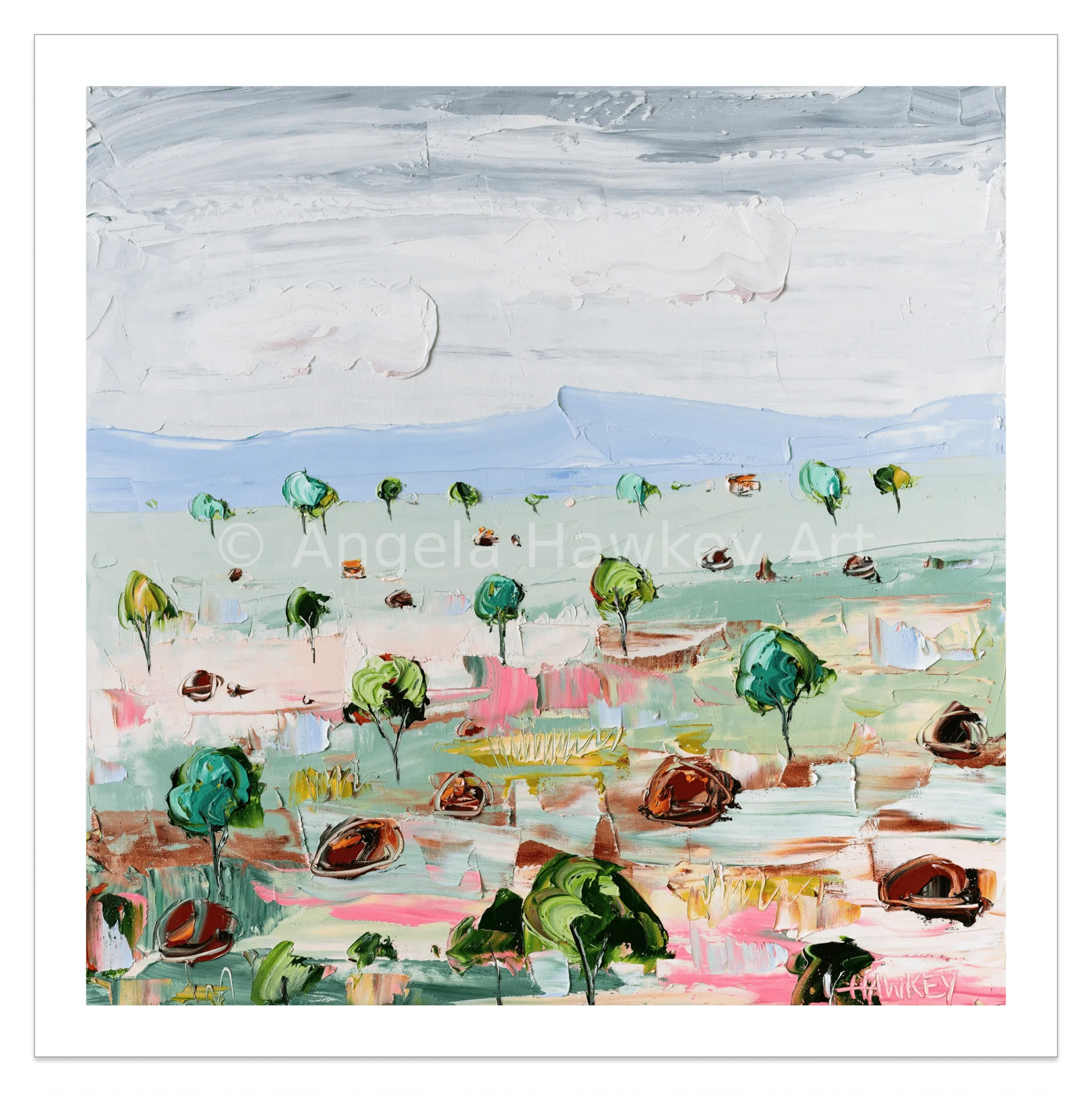 Little Trees - Fine Art Print - Gold Coast Gallery Of ArtAngela Hawkey
