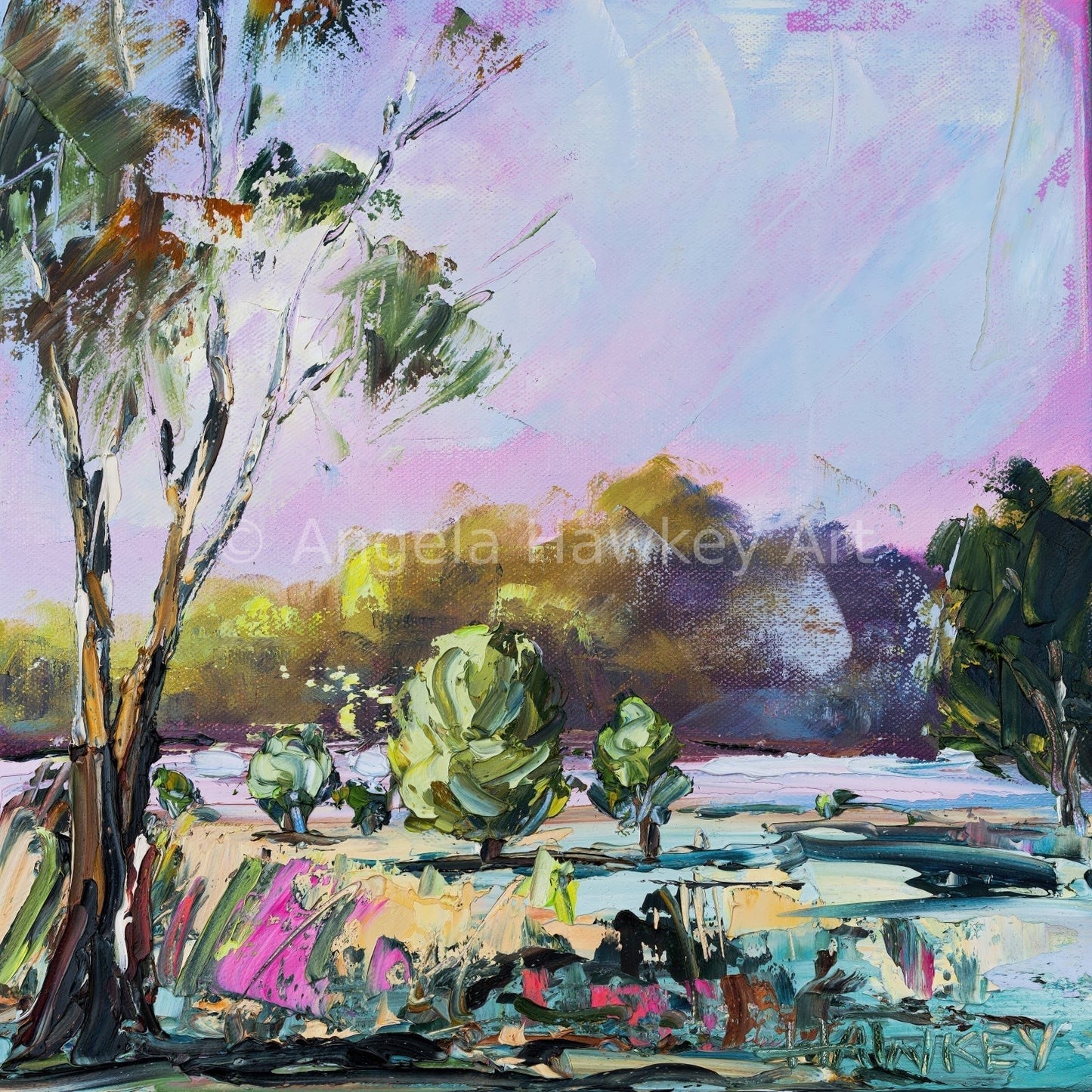 Magenta Mist - Fine Art Print - Gold Coast Gallery Of ArtAngela Hawkey