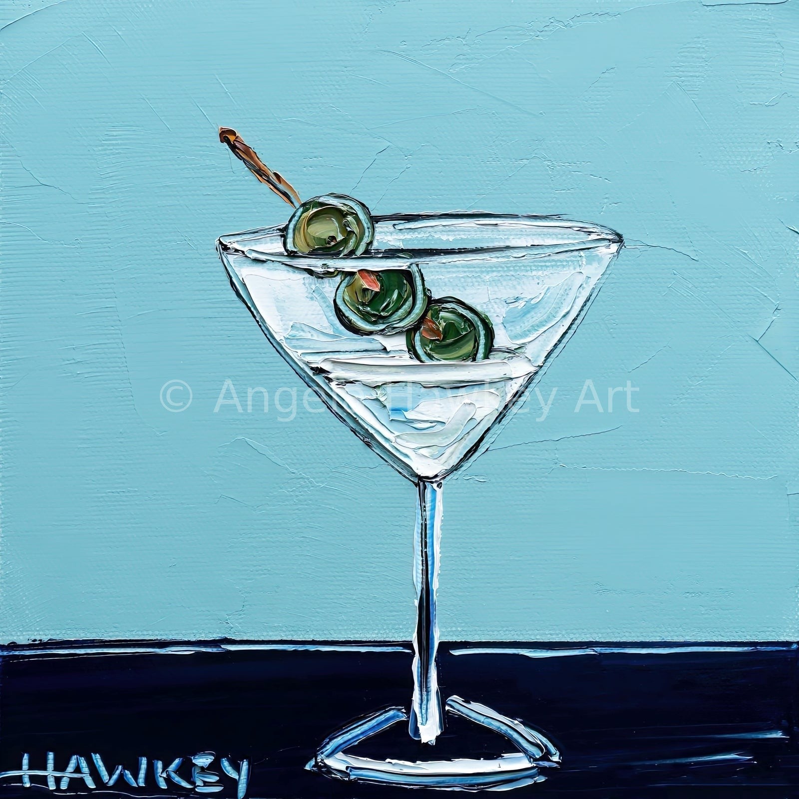 Martini 2 - Fine Art Print - Gold Coast Gallery Of ArtAngela Hawkey