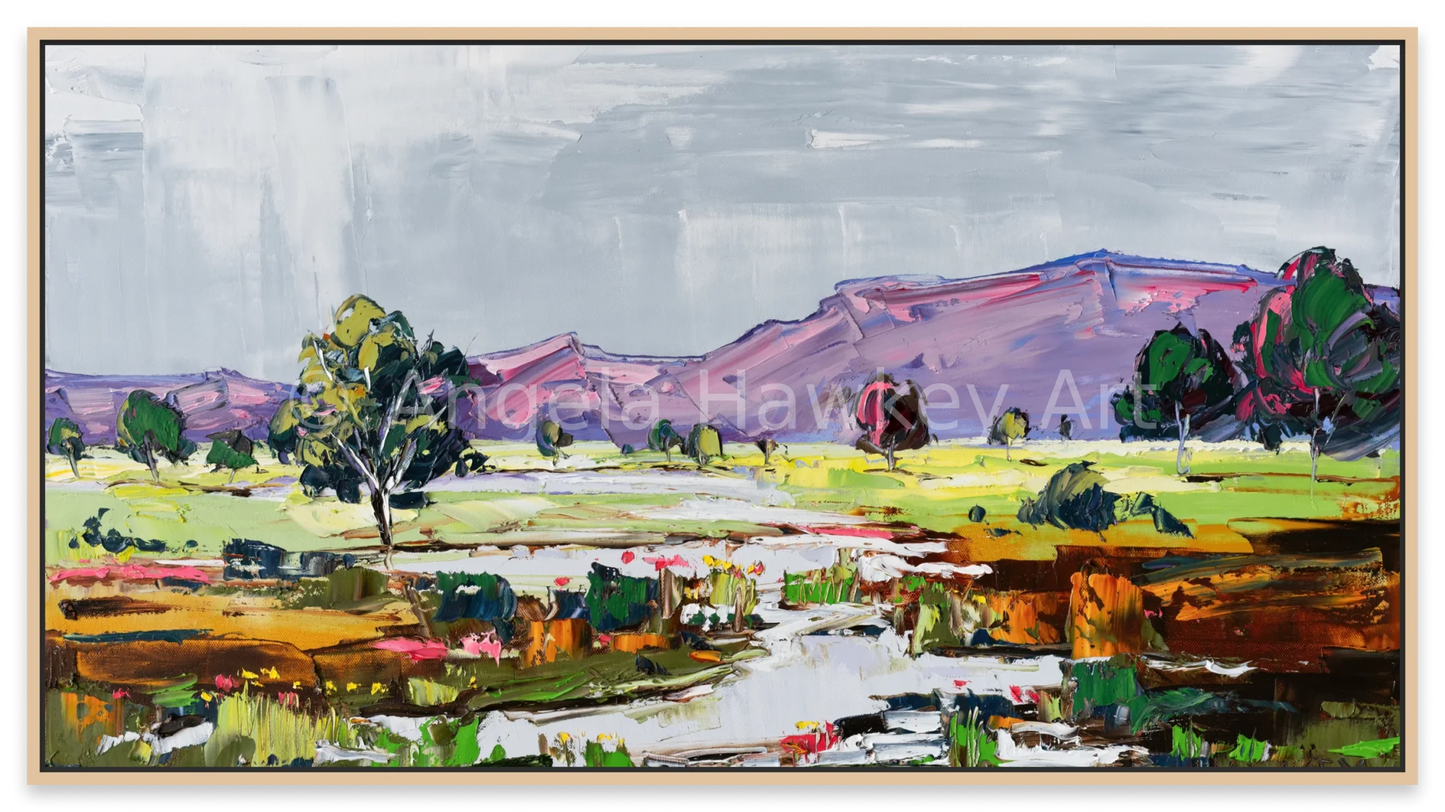 Mountain Rain - Fine Art Print - Gold Coast Gallery Of ArtAngela Hawkey
