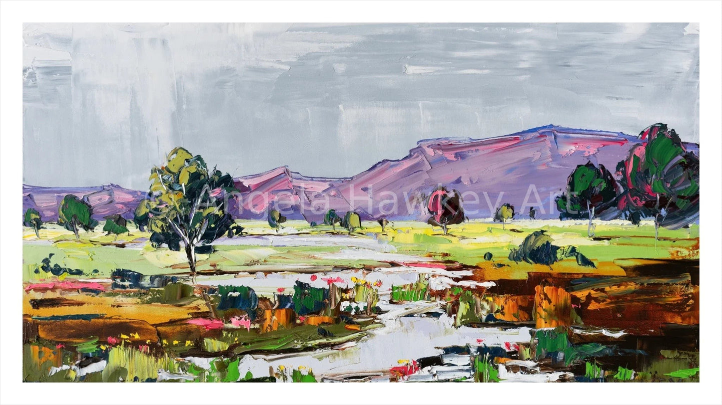 Mountain Rain - Fine Art Print - Gold Coast Gallery Of ArtAngela Hawkey