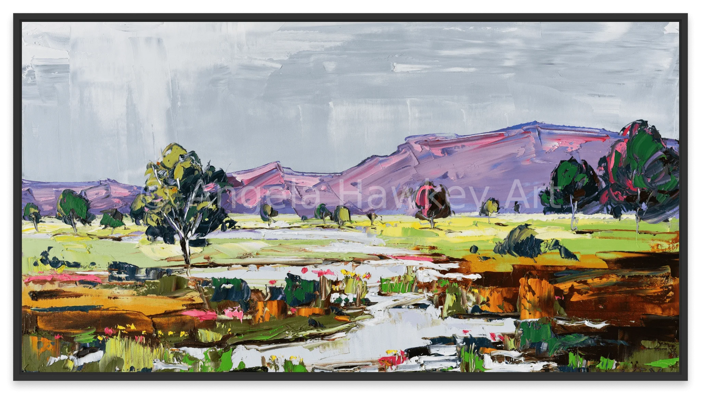 Mountain Rain - Fine Art Print - Gold Coast Gallery Of ArtAngela Hawkey