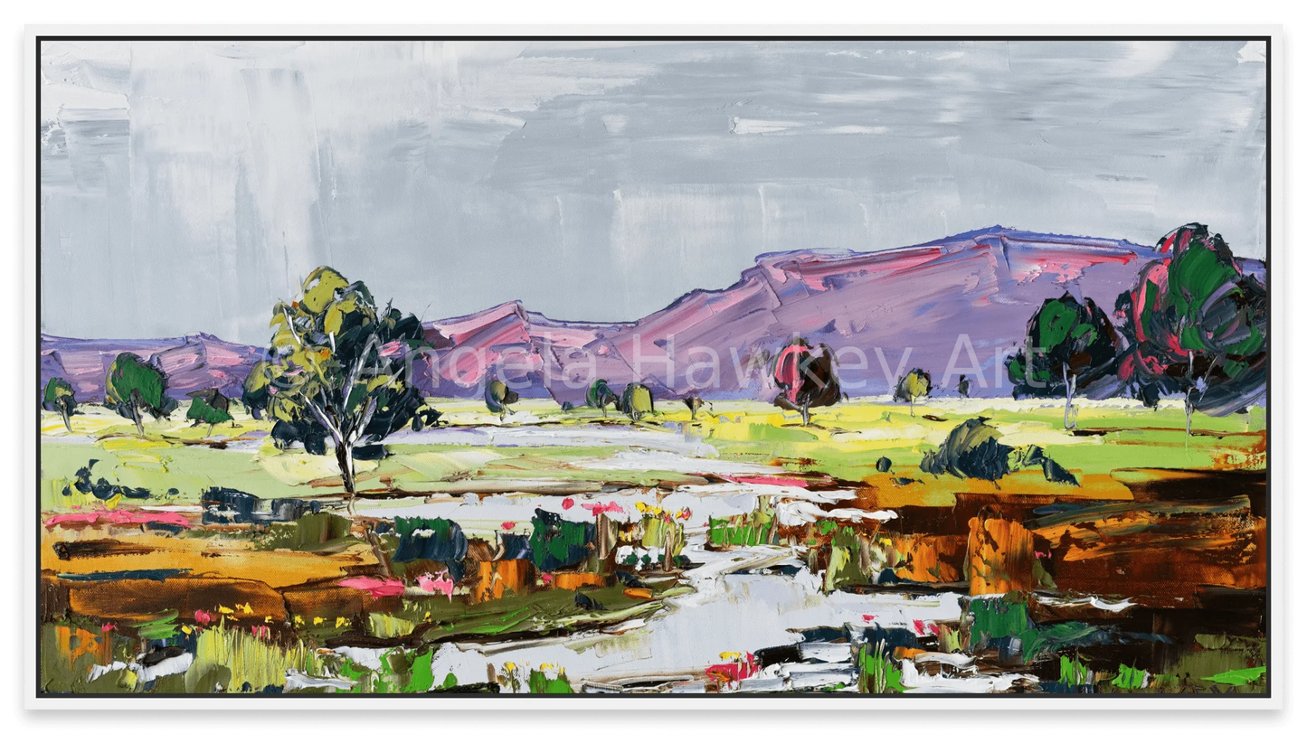 Mountain Rain - Fine Art Print - Gold Coast Gallery Of ArtAngela Hawkey