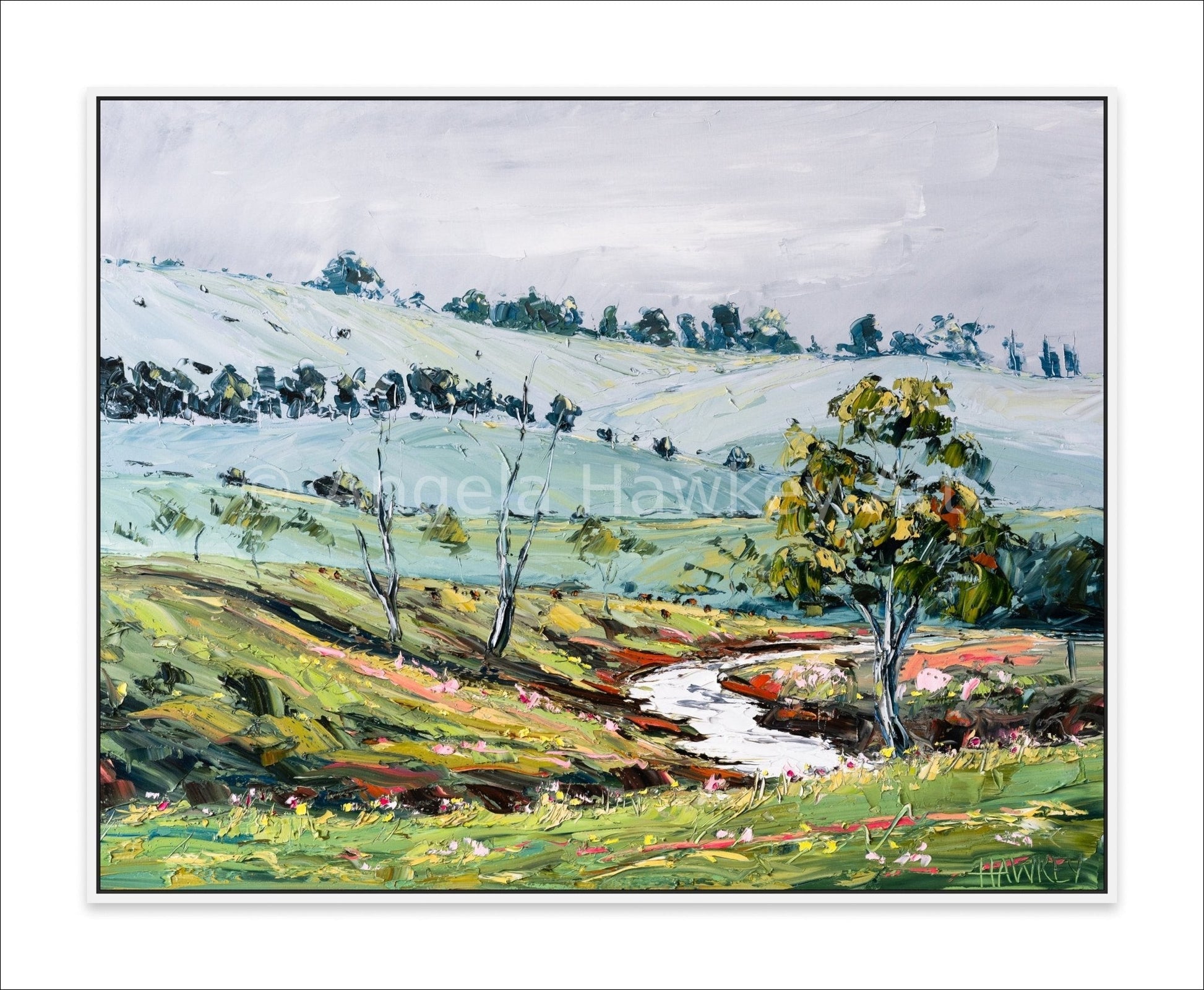 Mountain Stream - Fine Art Print - Gold Coast Gallery Of ArtAngela Hawkey