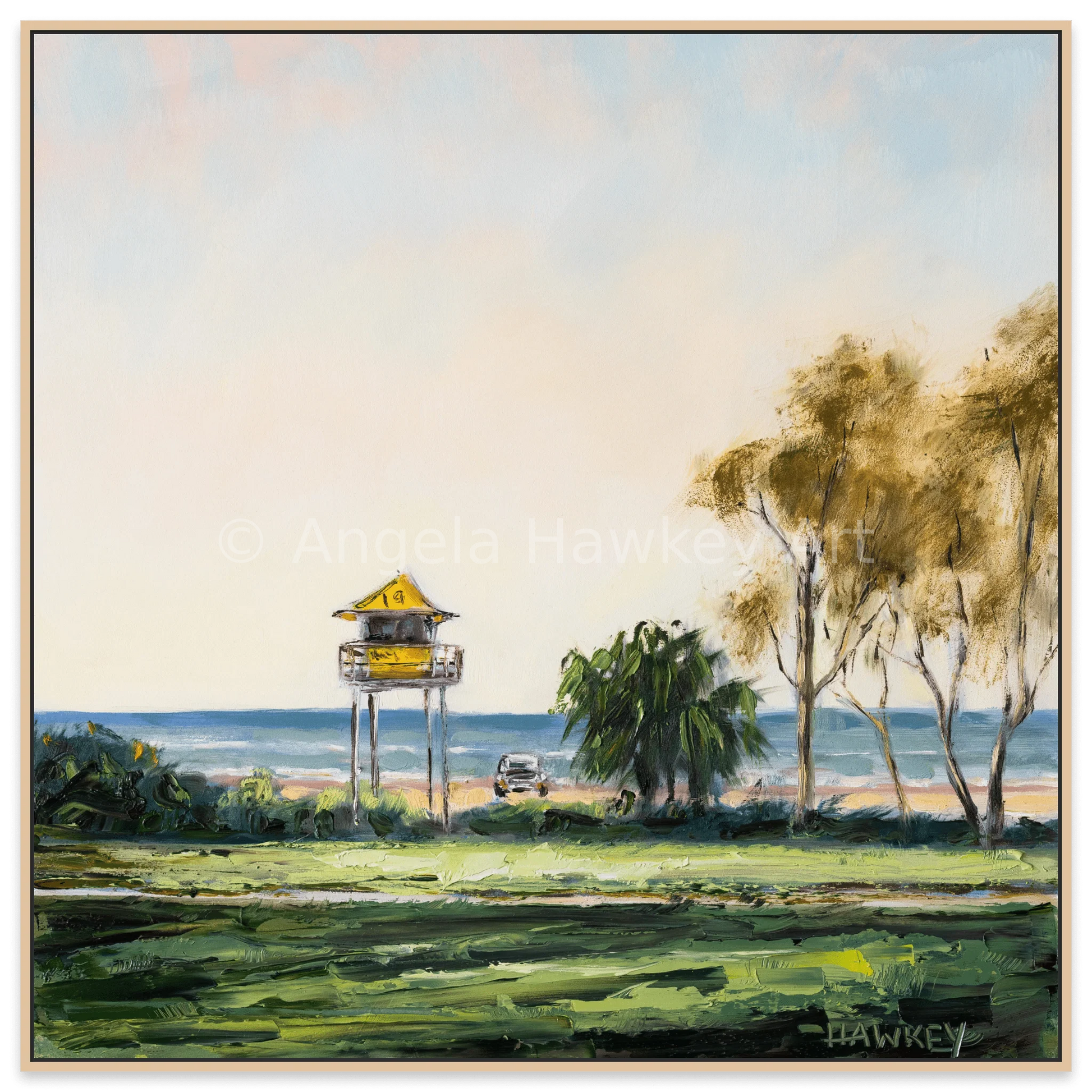 North Burleigh Beach - Fine Art Print - Gold Coast Gallery Of ArtAngela Hawkey