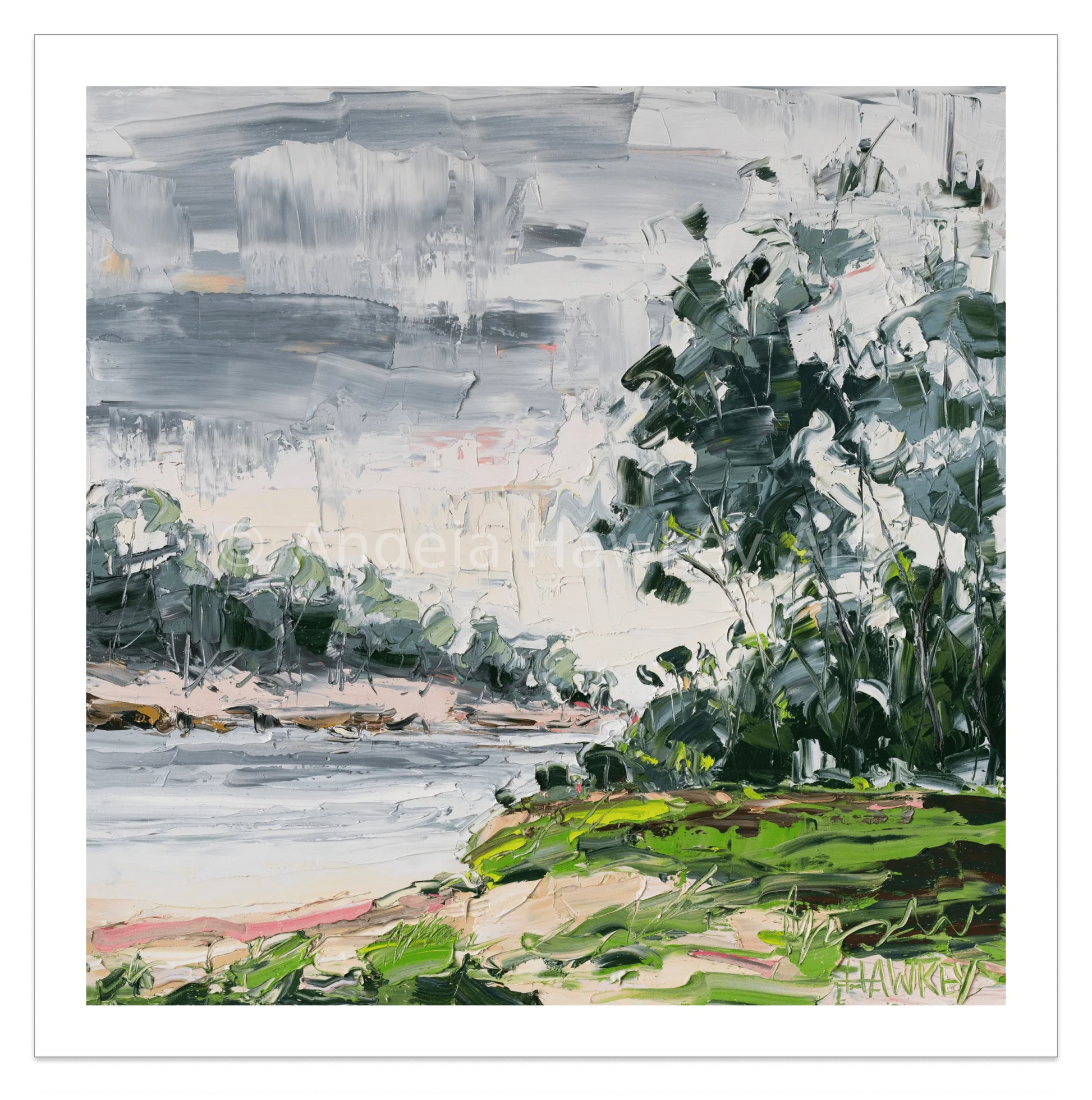 Ocean Rain - Fine Art Print - Gold Coast Gallery Of ArtAngela Hawkey