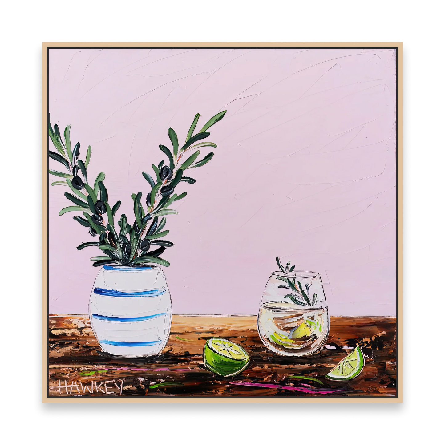 Olive Branch Gin And Limes 3 - Fine Art Print - Gold Coast Gallery Of ArtAngela Hawkey