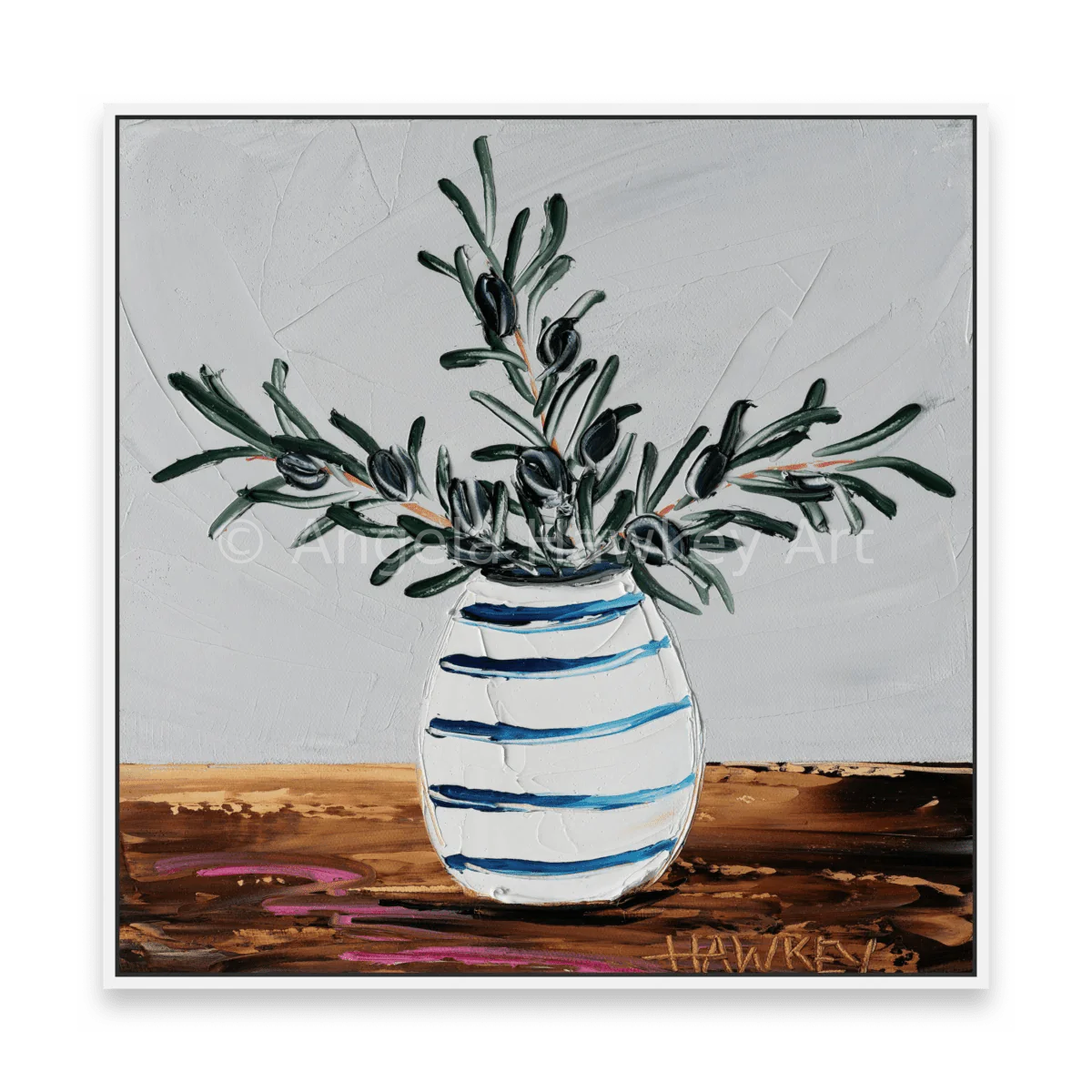 Olive Branches 15 - Fine Art Print - Gold Coast Gallery Of ArtAngela Hawkey