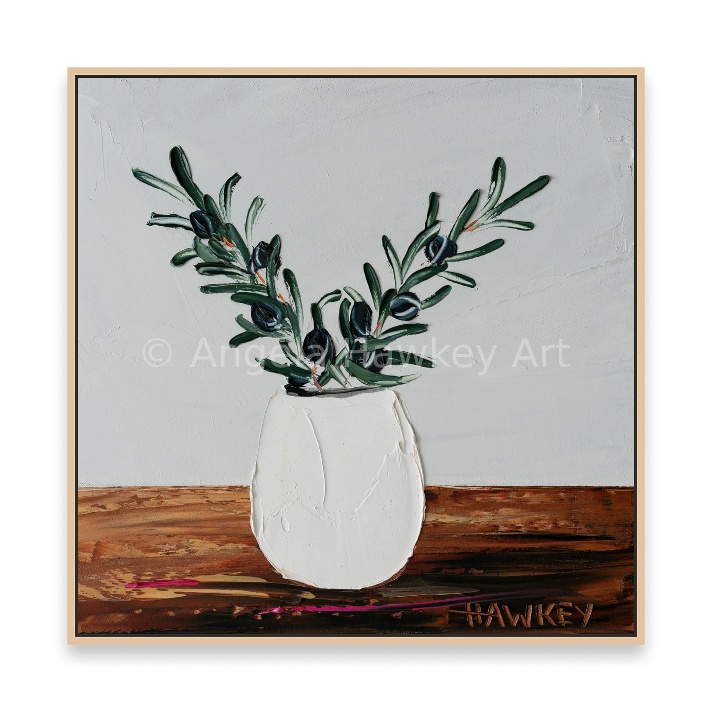 Olive Branches 16 - Fine Art Print - Gold Coast Gallery Of ArtAngela Hawkey