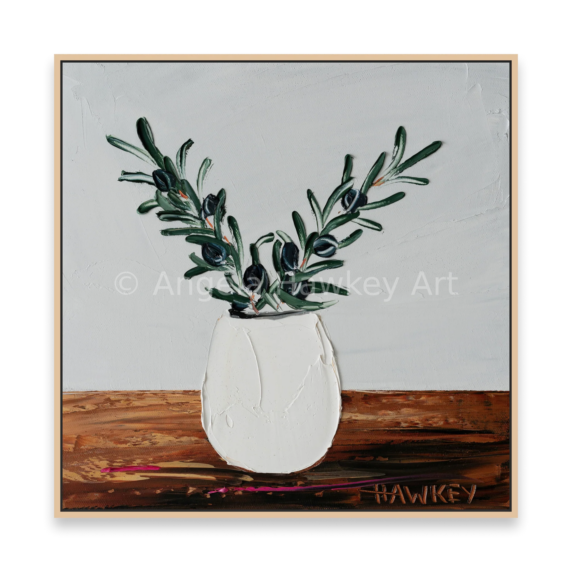 Olive Branches 16 - Fine Art Print - Gold Coast Gallery Of ArtAngela Hawkey