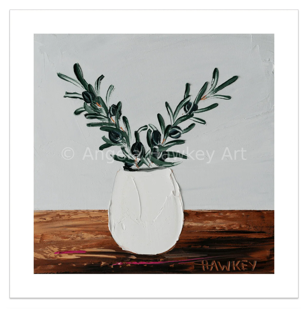 Olive Branches 16 - Fine Art Print - Gold Coast Gallery Of ArtAngela Hawkey