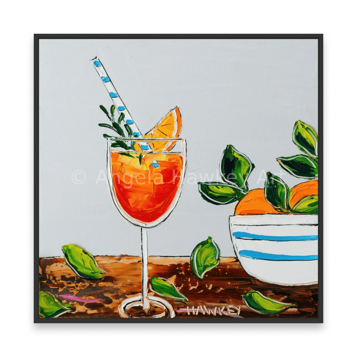 Oranges And Spritz - Fine Art Print - Gold Coast Gallery Of ArtAngela Hawkey