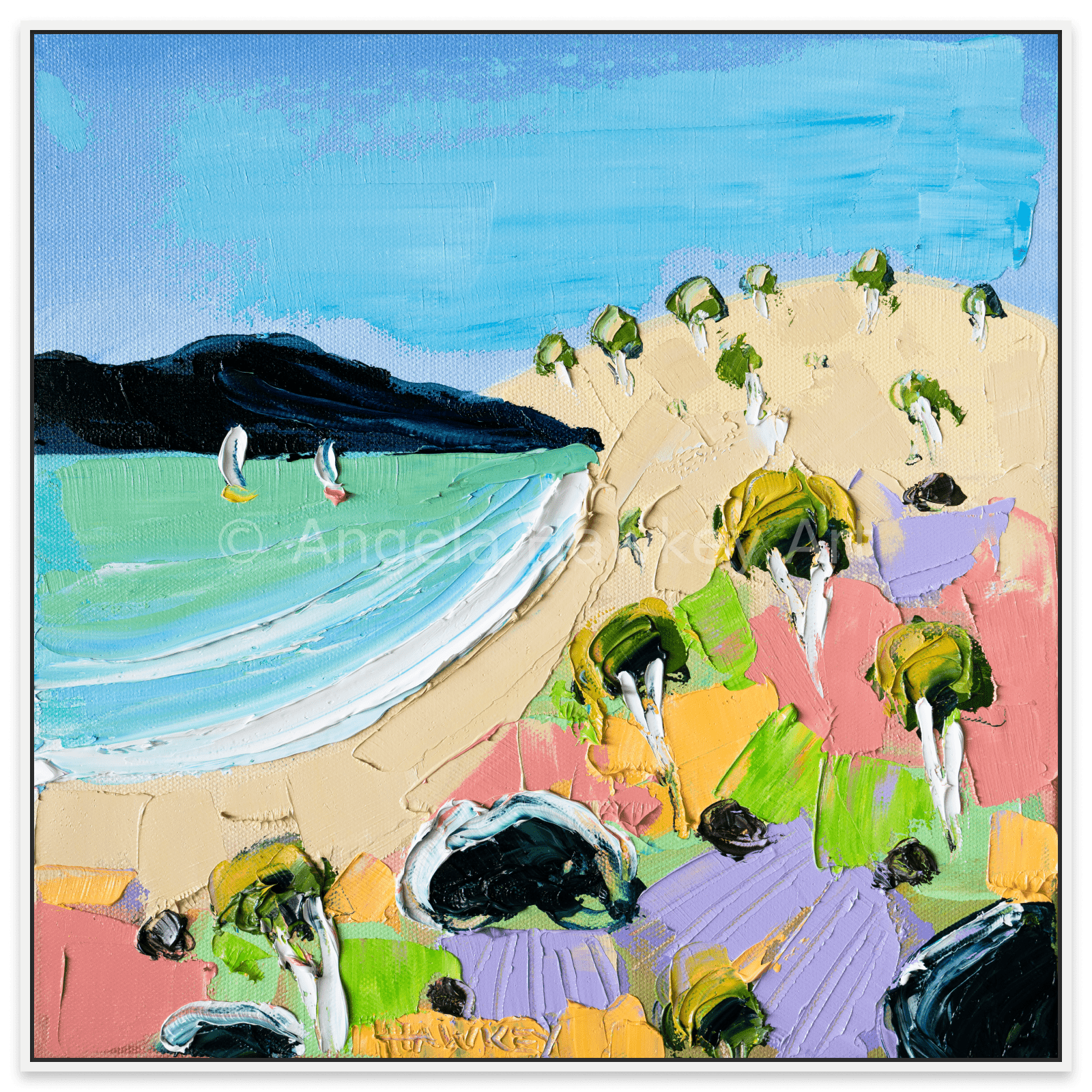 Paddle And A Picnic - Fine Art Print - Gold Coast Gallery Of ArtAngela Hawkey