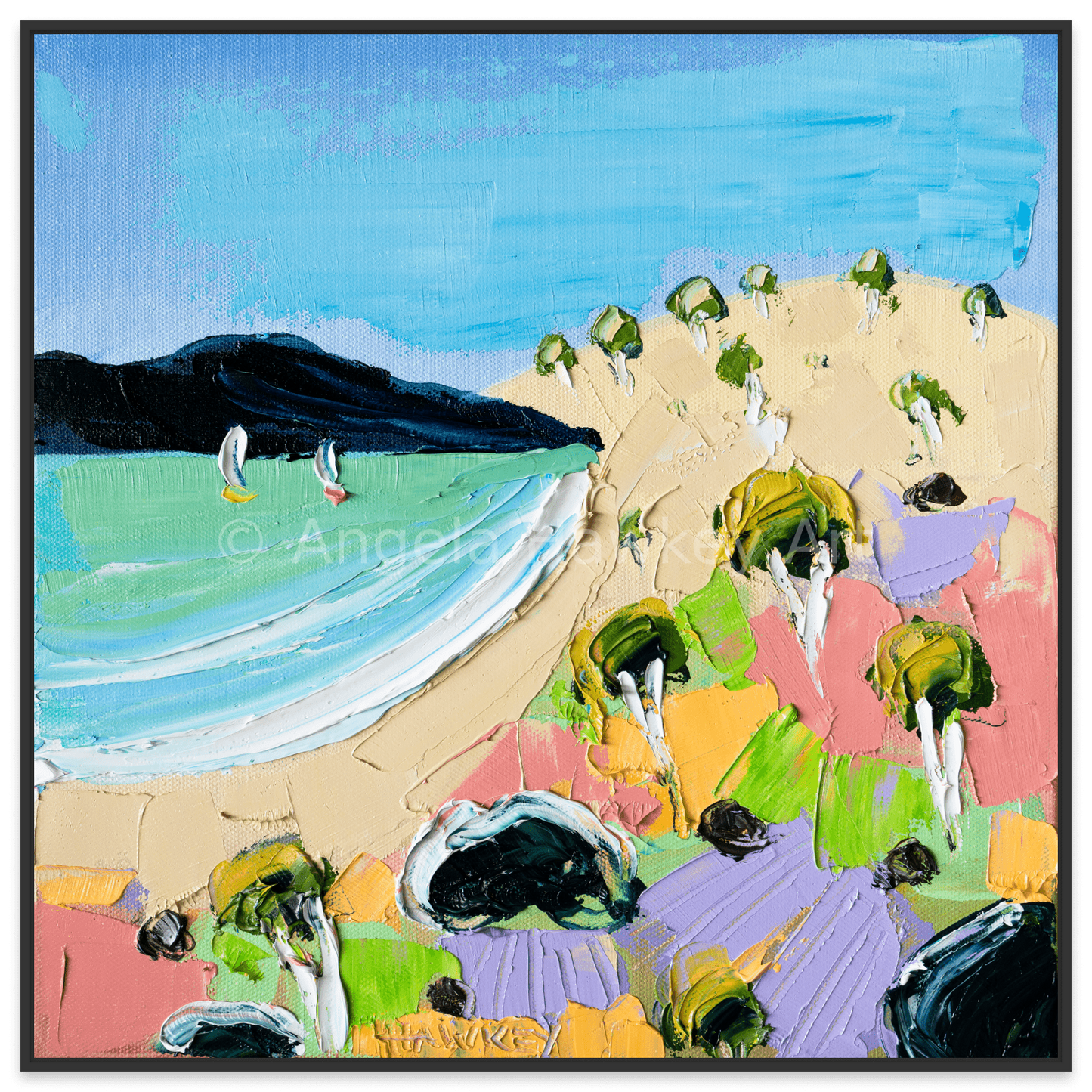 Paddle And A Picnic - Fine Art Print - Gold Coast Gallery Of ArtAngela Hawkey