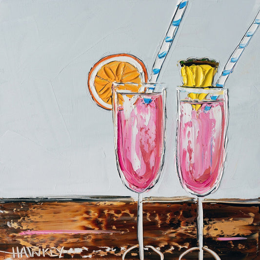 Pink Fizz 6 - Fine Art Print - Gold Coast Gallery Of ArtAngela Hawkey